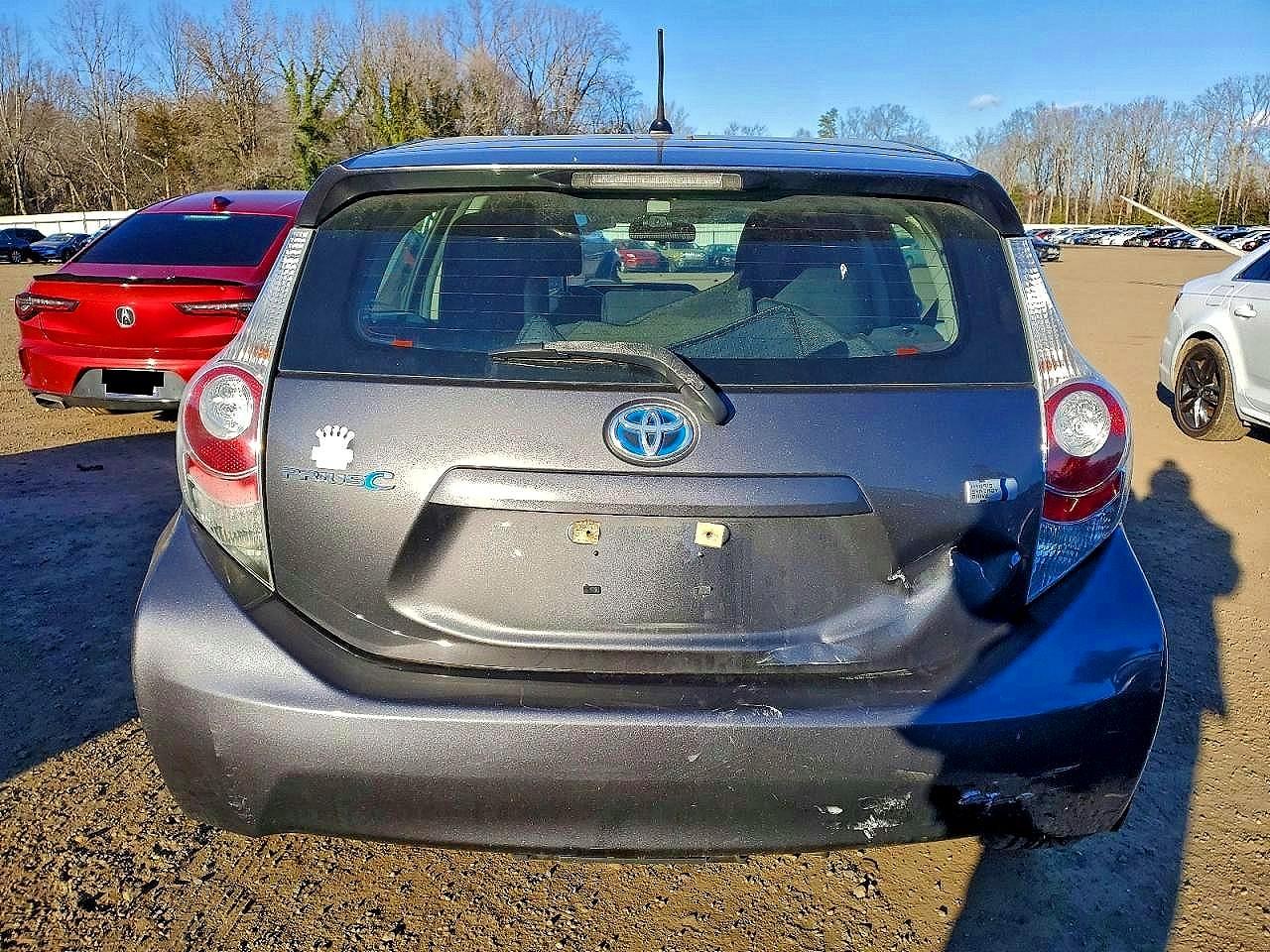 2012 Toyota Prius C Two Gray vin: JTDKDTB32C1502917