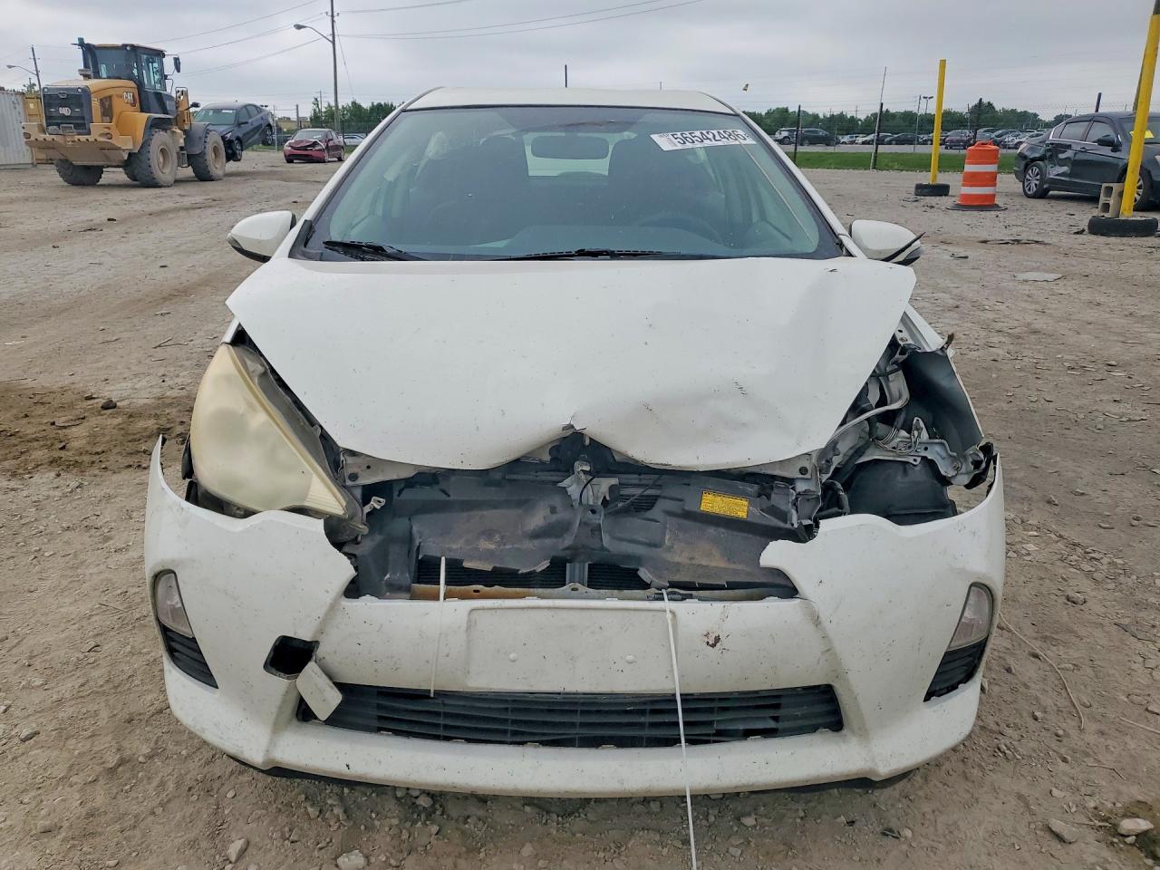 2012 Toyota Prius C Three White vin: JTDKDTB32C1503923