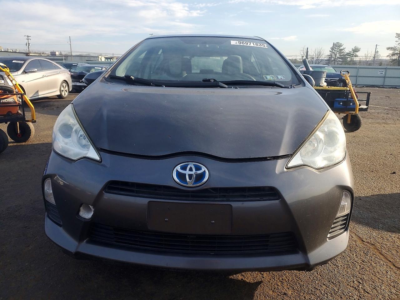 2012 Toyota Prius C Gray vin: JTDKDTB32C1509530