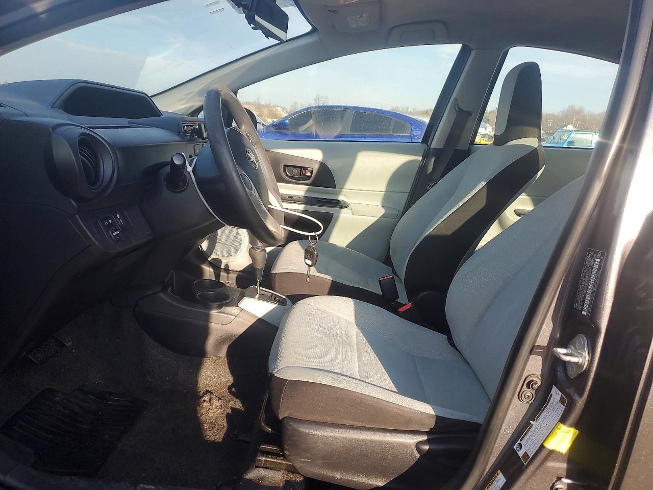 2012 Toyota Prius C Gray vin: JTDKDTB32C1509530