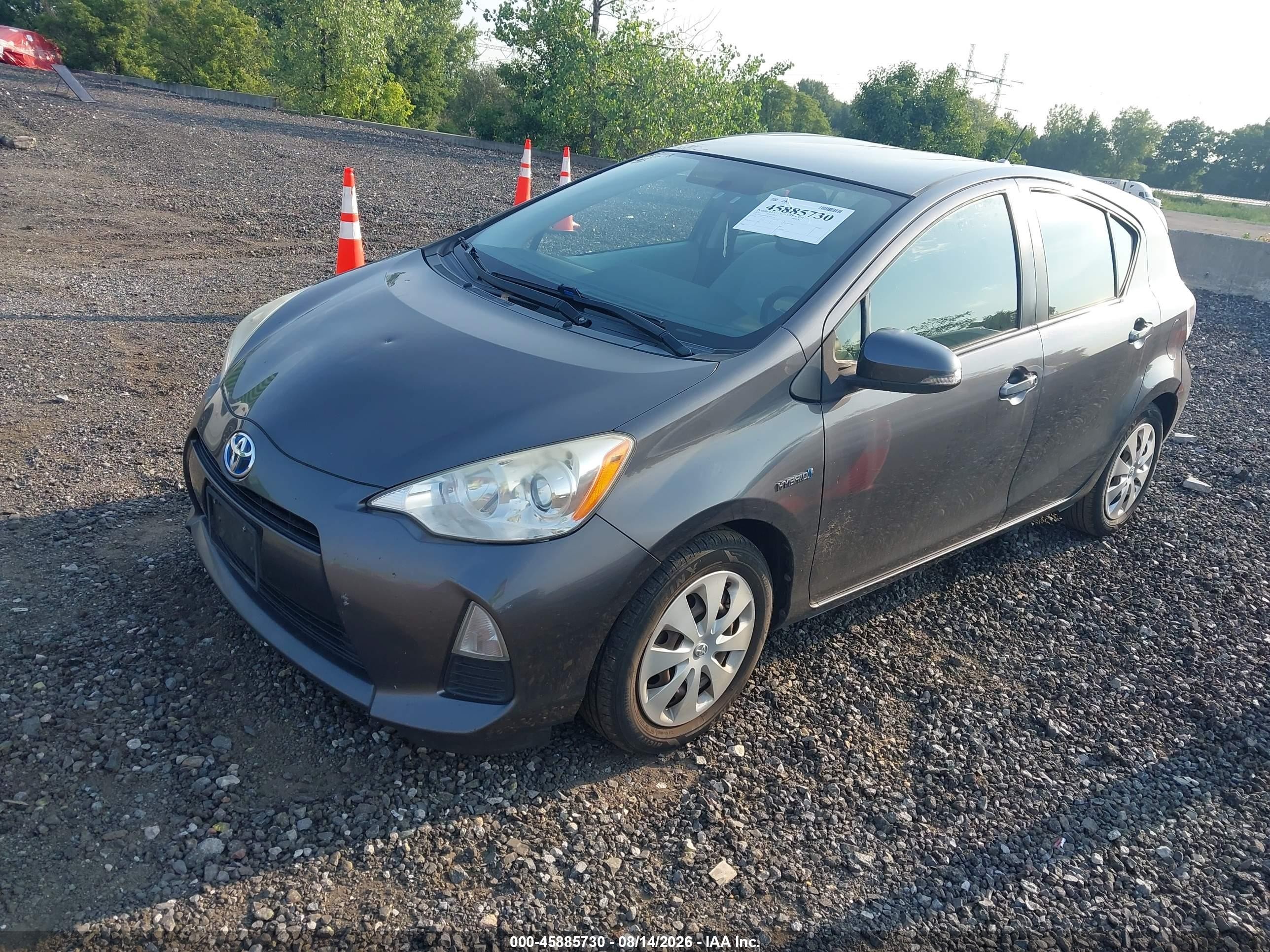 2012 Toyota Prius C One Gray vin: JTDKDTB32C1518034