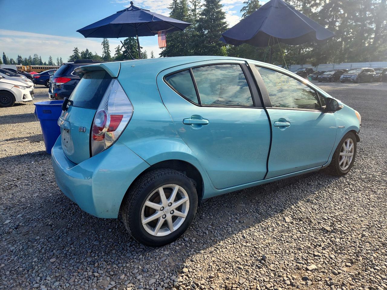 2012 Toyota Prius C Four Blue vin: JTDKDTB33C1014253