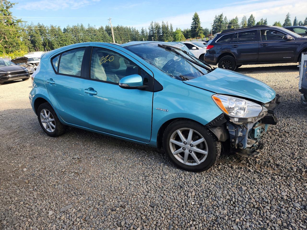 2012 Toyota Prius C Four Blue vin: JTDKDTB33C1014253