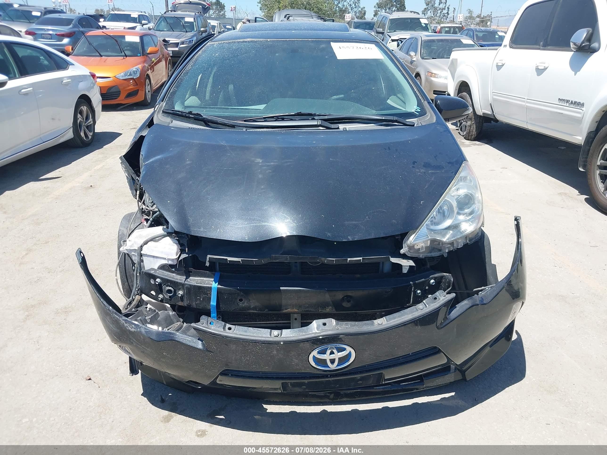 2012 Toyota Prius C Three Black vin: JTDKDTB33C1016844