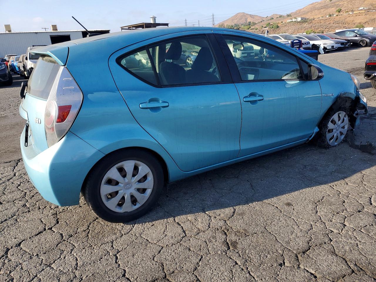 2012 Toyota Prius C Three Turquoise vin: JTDKDTB33C1020103
