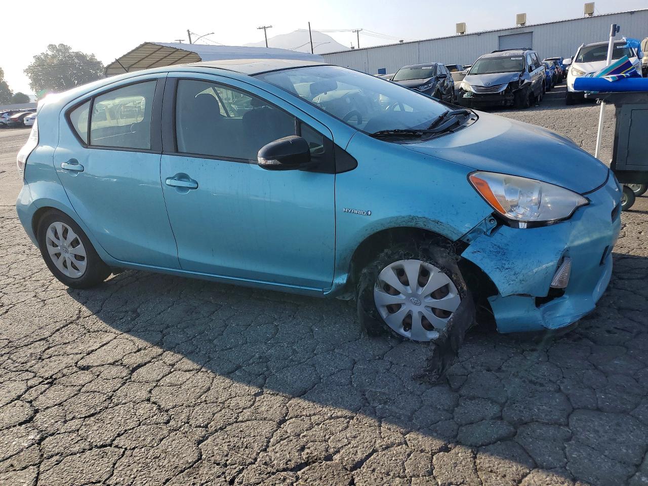 2012 Toyota Prius C Three Turquoise vin: JTDKDTB33C1020103