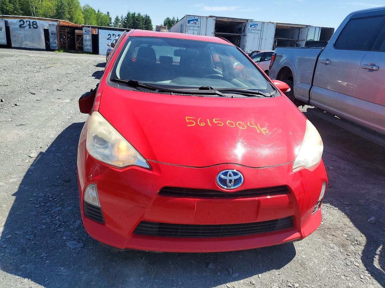 2012 Toyota Prius C One Красный vin: JTDKDTB33C1514316