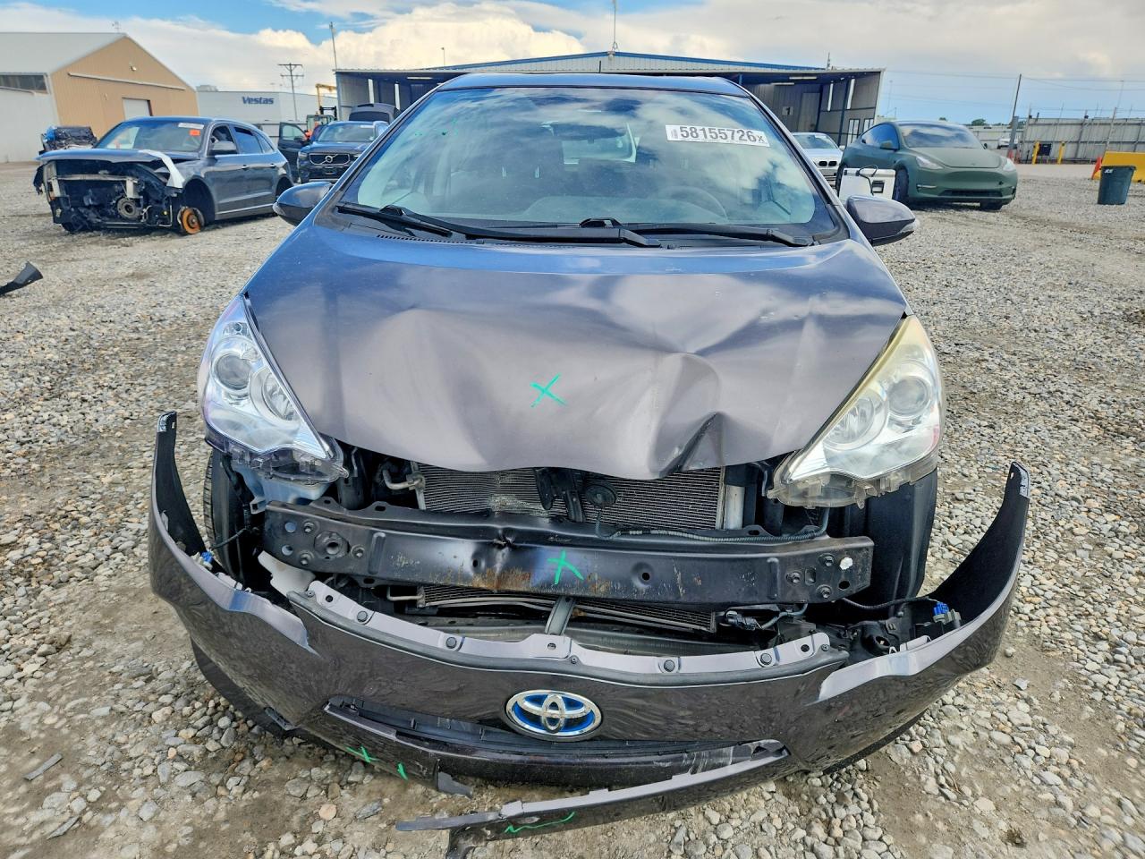 2014 Toyota Prius C Two Gray vin: JTDKDTB33E1060880