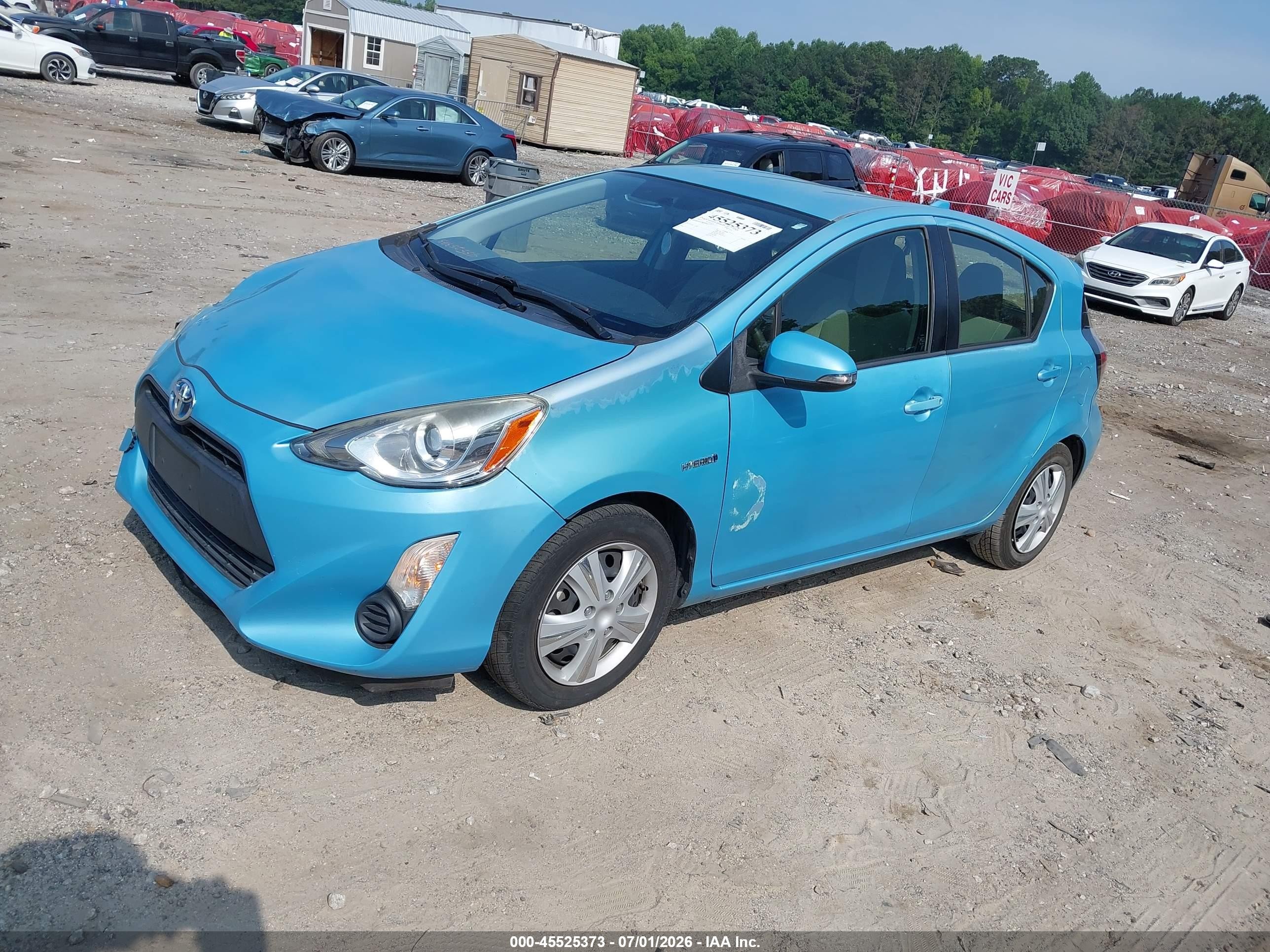 2015 Toyota Prius C One Синий vin: JTDKDTB33F1091998