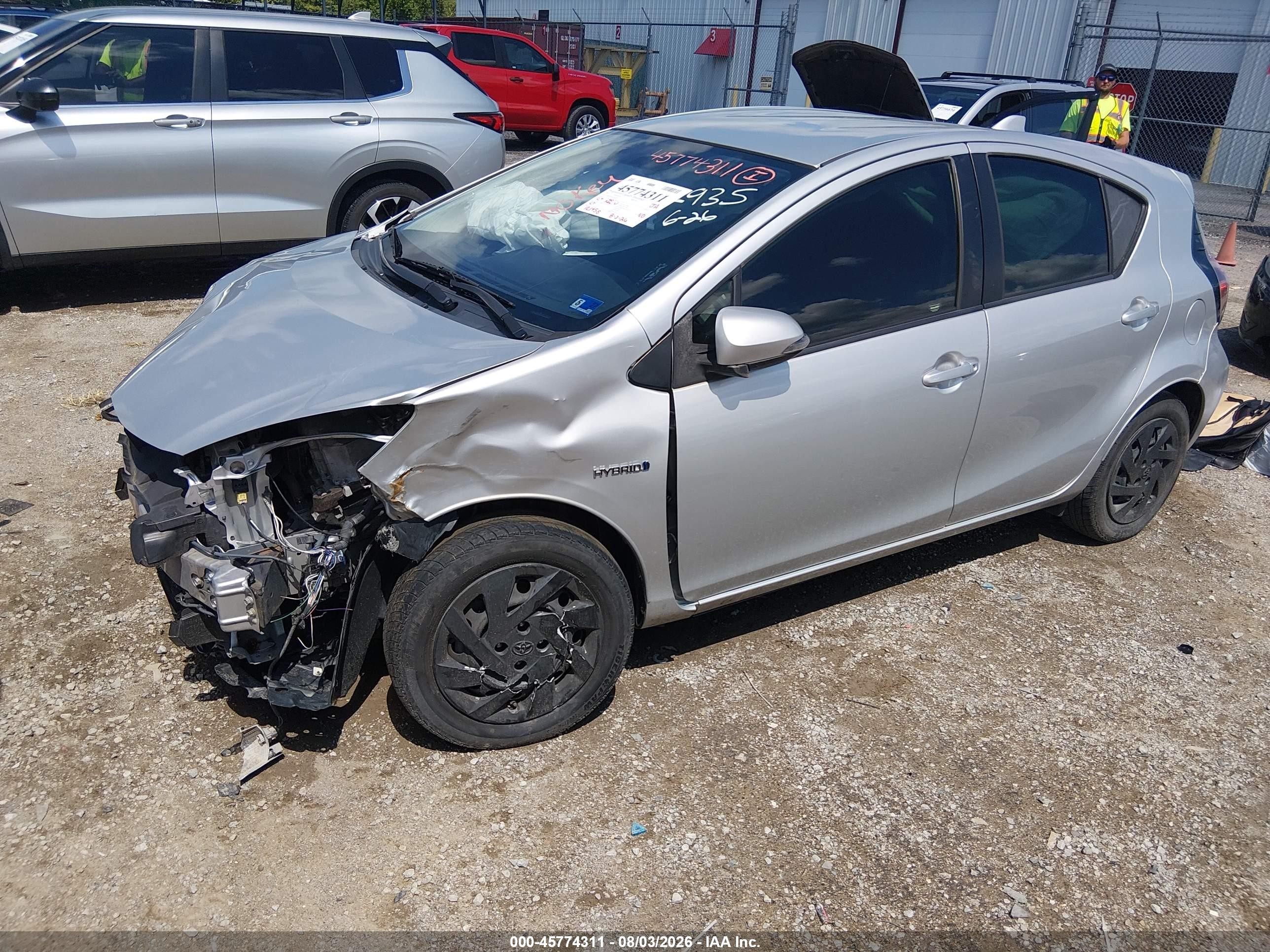 2015 Toyota Prius C Three Gray vin: JTDKDTB33F1102935