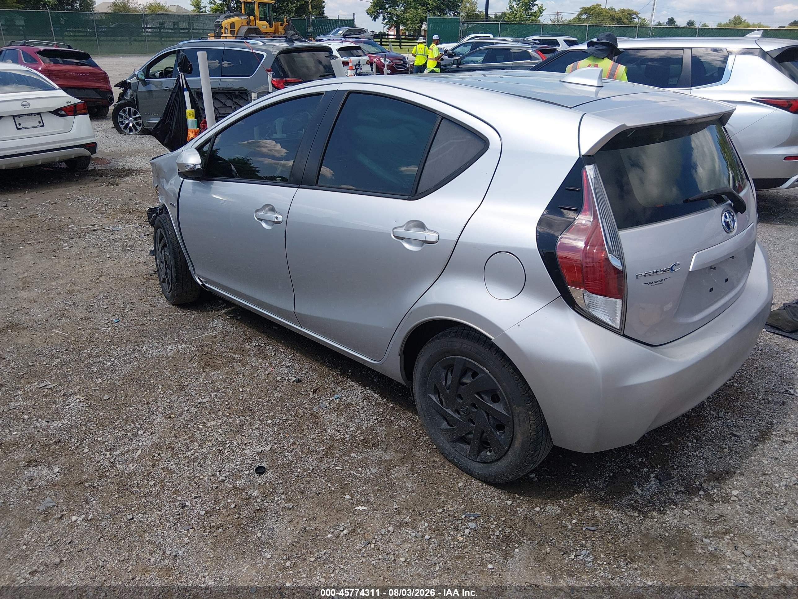 2015 Toyota Prius C Three Gray vin: JTDKDTB33F1102935