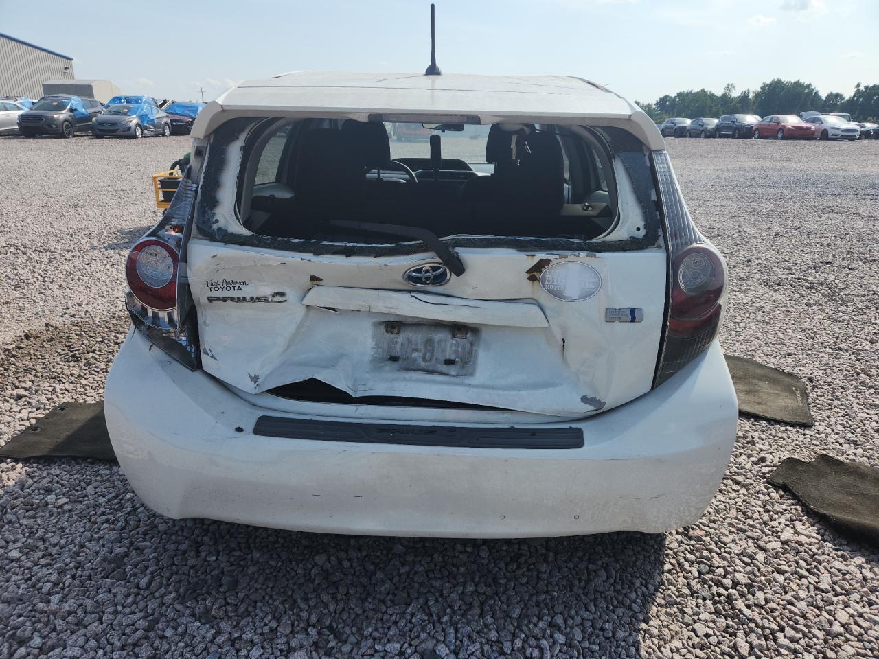2012 Toyota Prius C Two White vin: JTDKDTB34C1504331