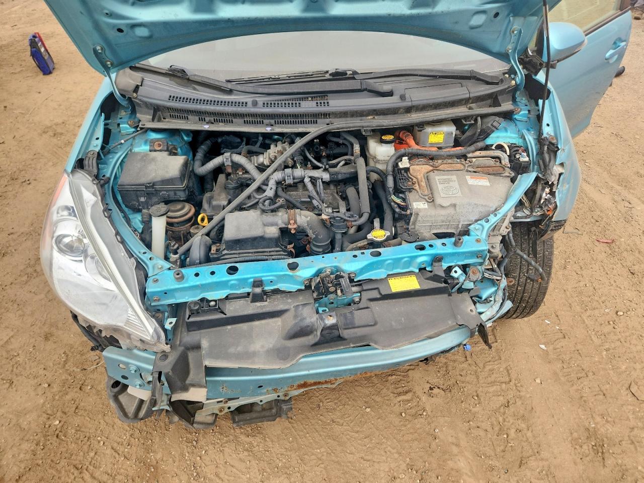 2013 Toyota Prius C One Blue vin: JTDKDTB34D1037557