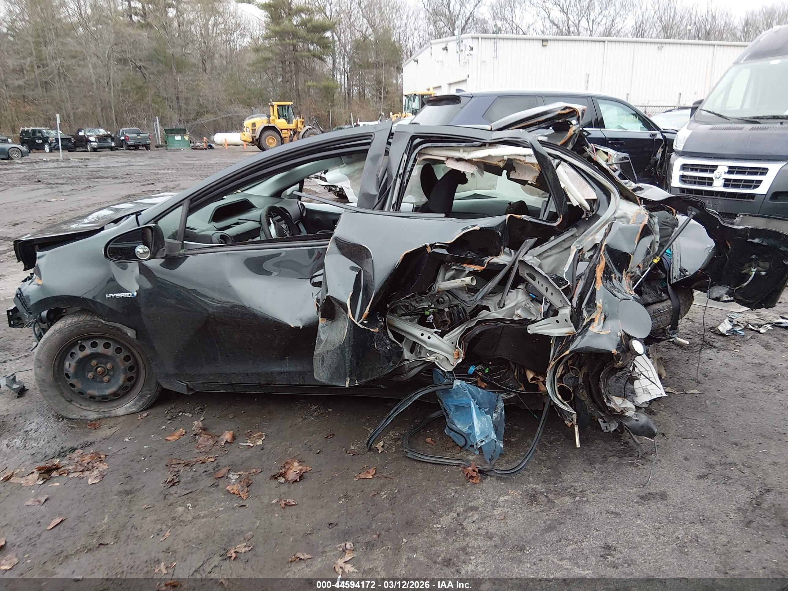 2013 Toyota Prius C Two Черный vin: JTDKDTB34D1531403