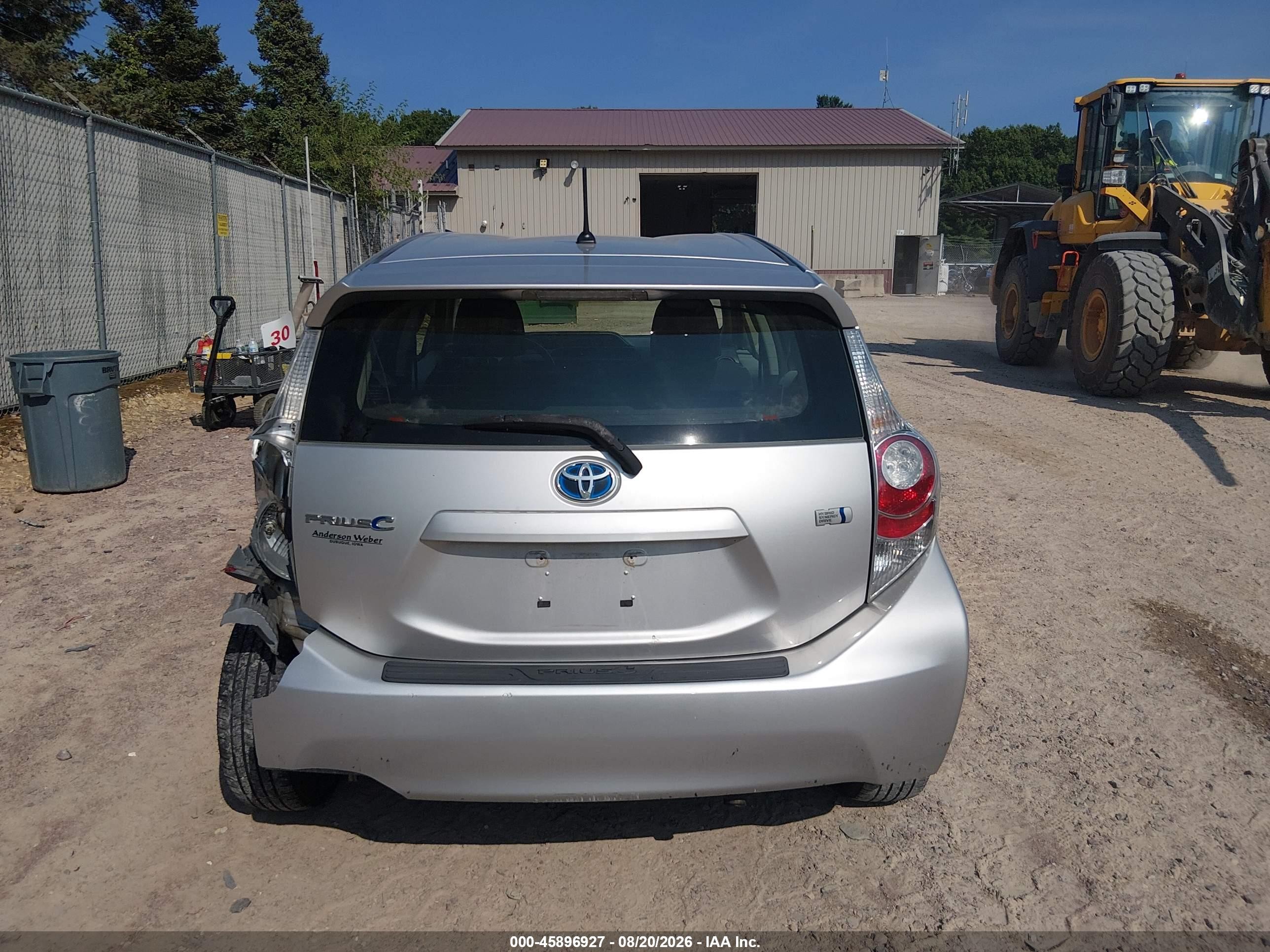 2013 Toyota Prius C Two Silver vin: JTDKDTB34D1532664