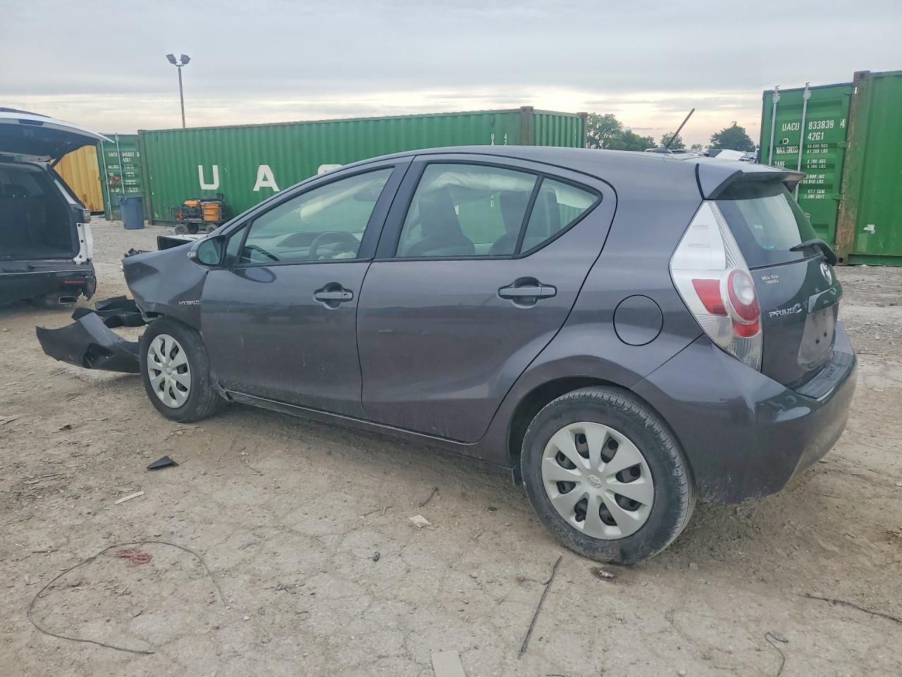 2014 Toyota Prius C One Gray vin: JTDKDTB34E1566413