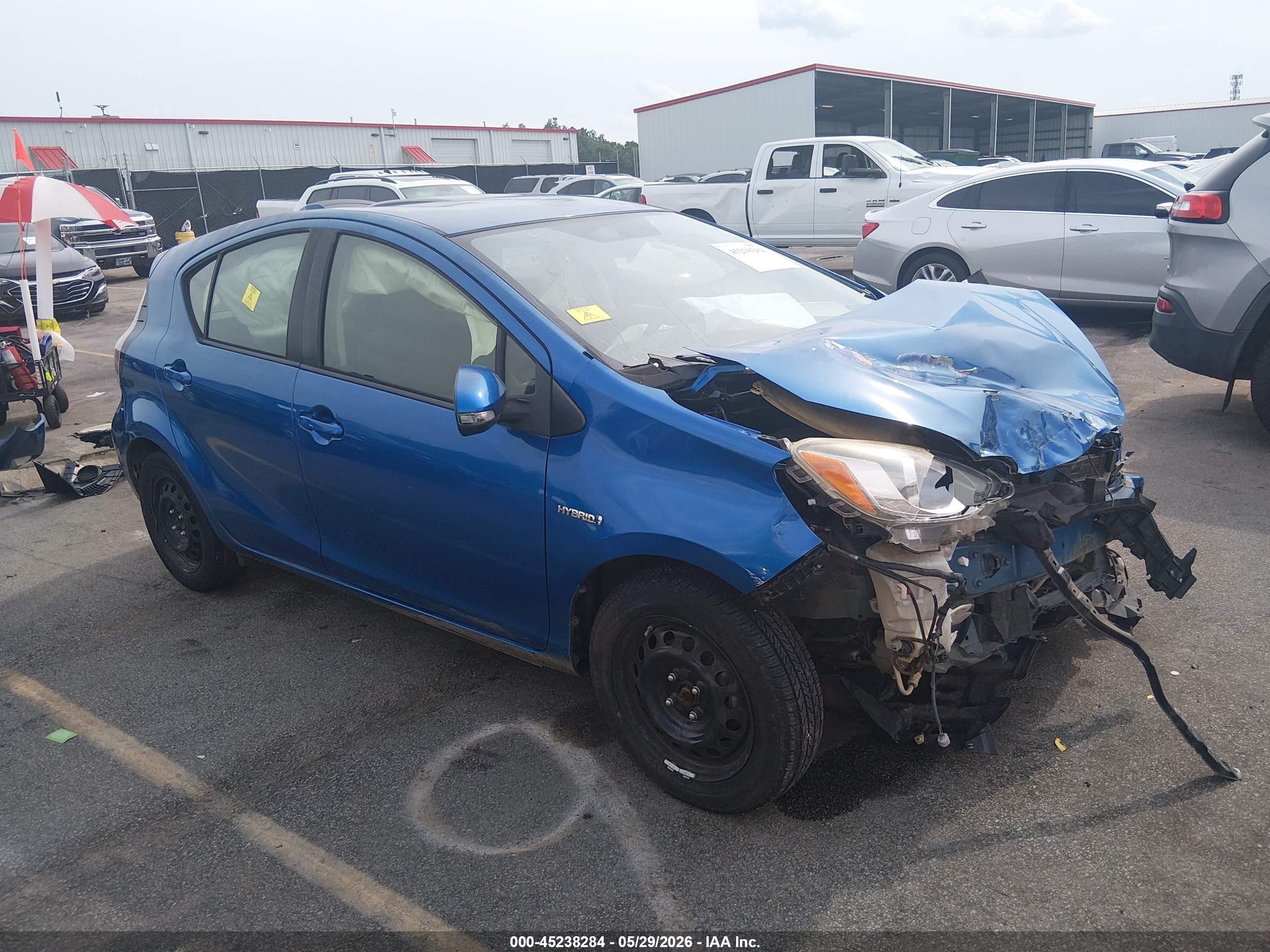 2015 Toyota Prius C Two Blue vin: JTDKDTB34F1115189
