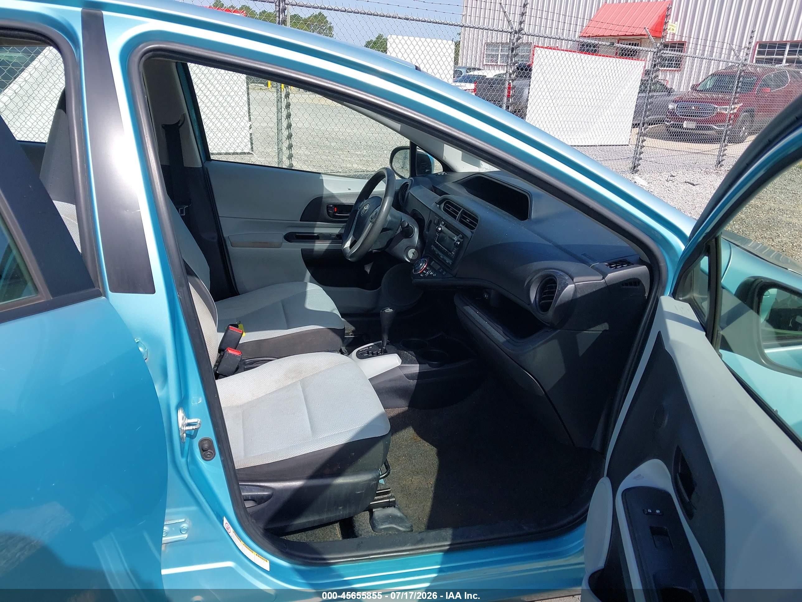 2012 Toyota Prius C One Blue vin: JTDKDTB35C1012939
