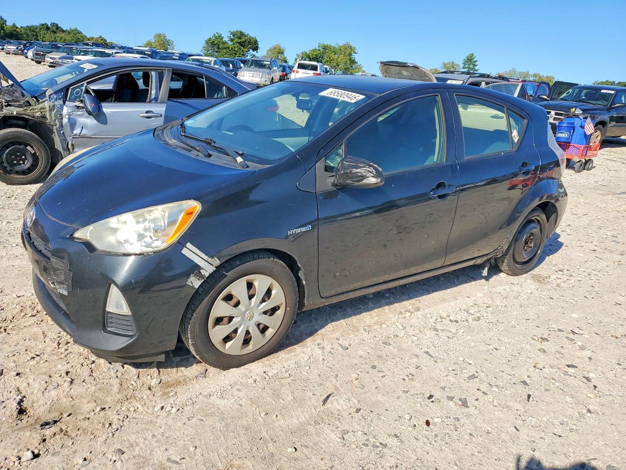 2012 Toyota Prius C Two Black vin: JTDKDTB35C1513488