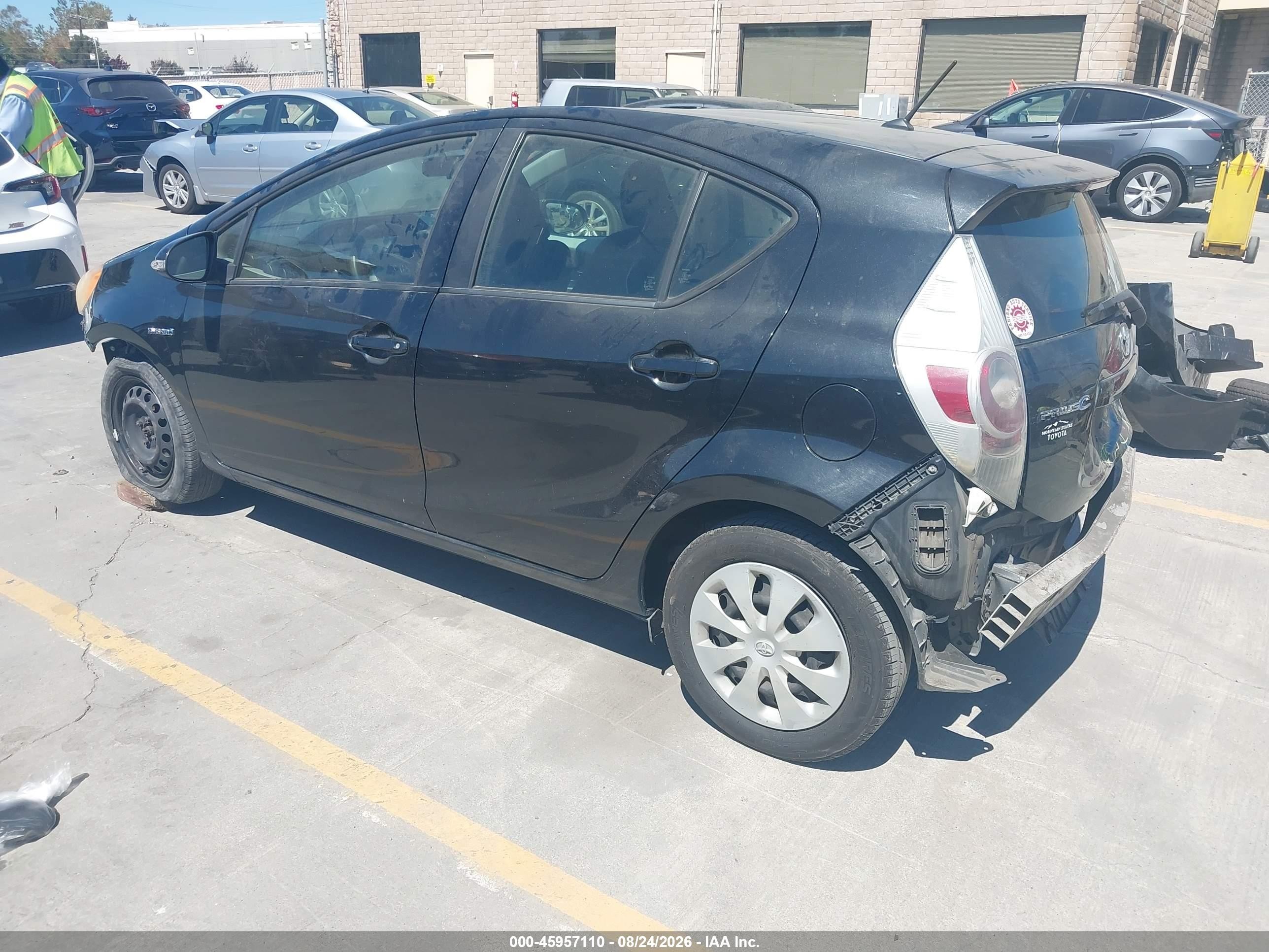2013 Toyota Prius C Two Black vin: JTDKDTB35D1056098