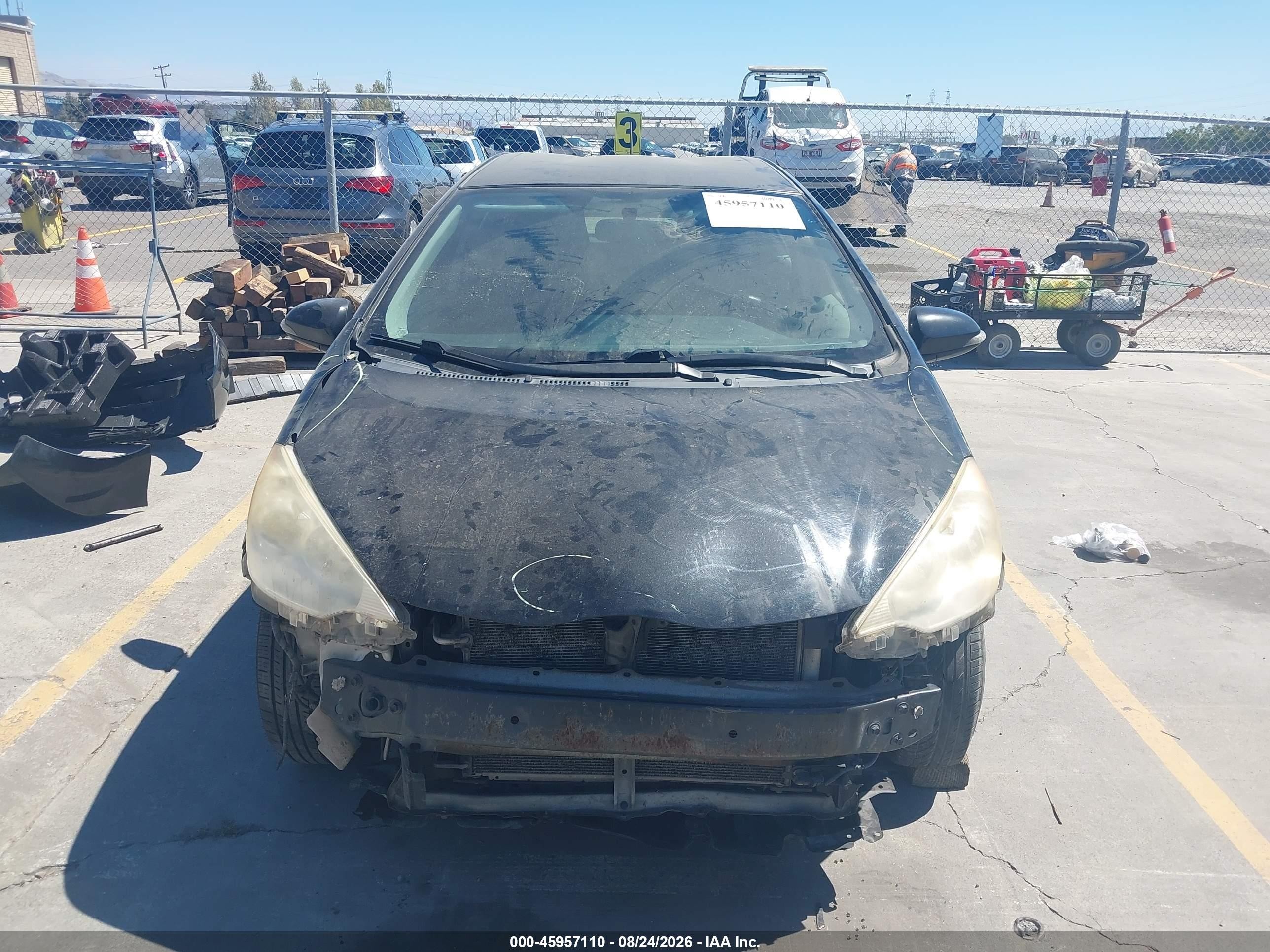 2013 Toyota Prius C Two Black vin: JTDKDTB35D1056098
