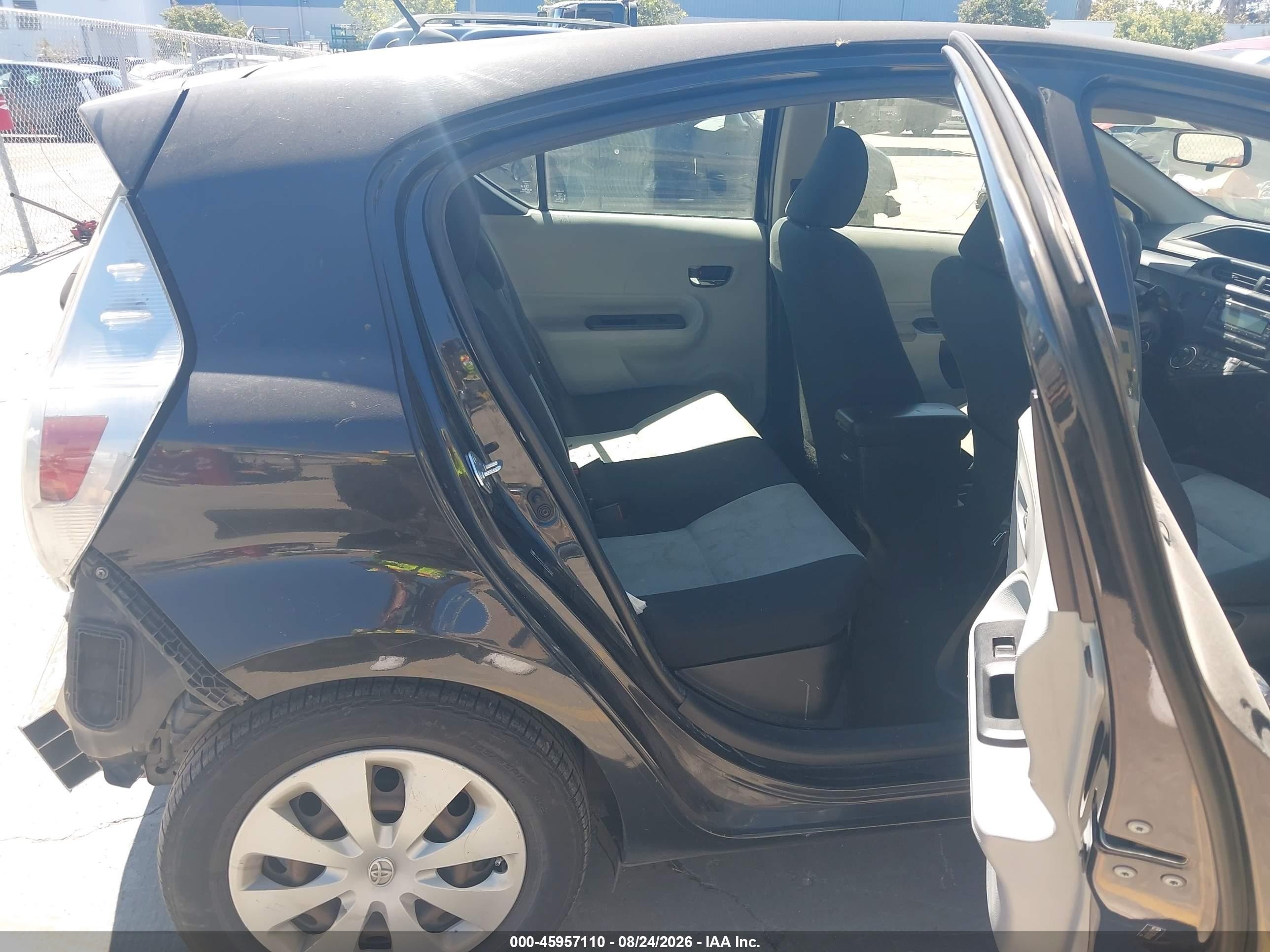 2013 Toyota Prius C Two Black vin: JTDKDTB35D1056098