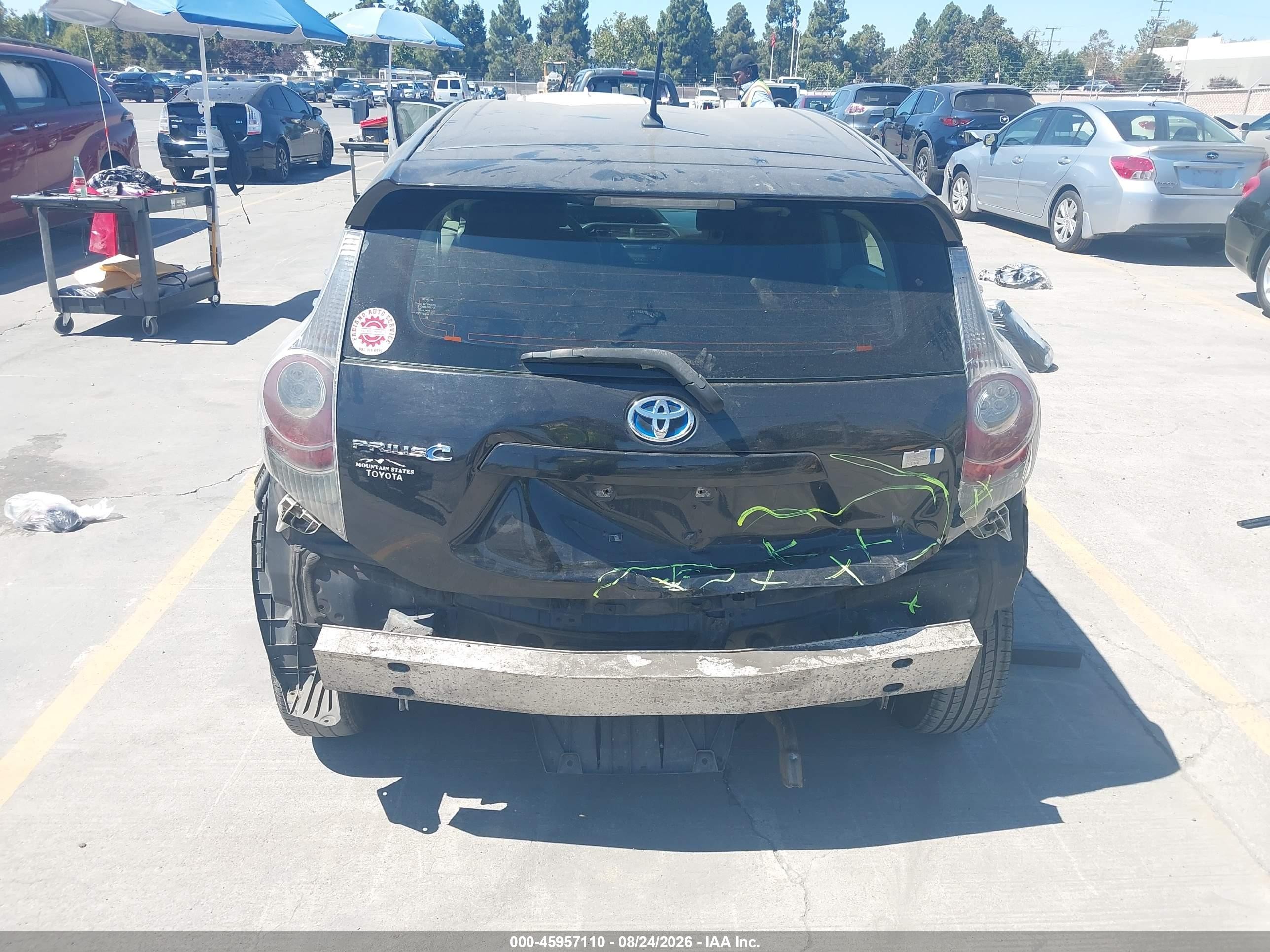 2013 Toyota Prius C Two Black vin: JTDKDTB35D1056098