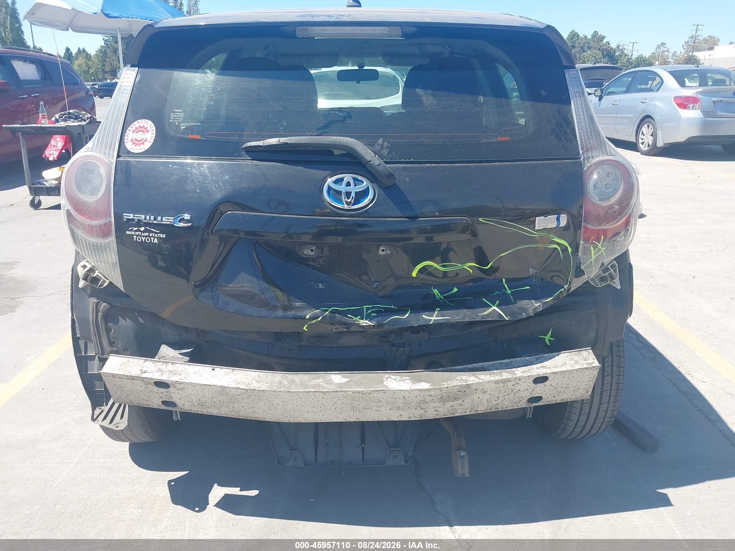 2013 Toyota Prius C Two Black vin: JTDKDTB35D1056098