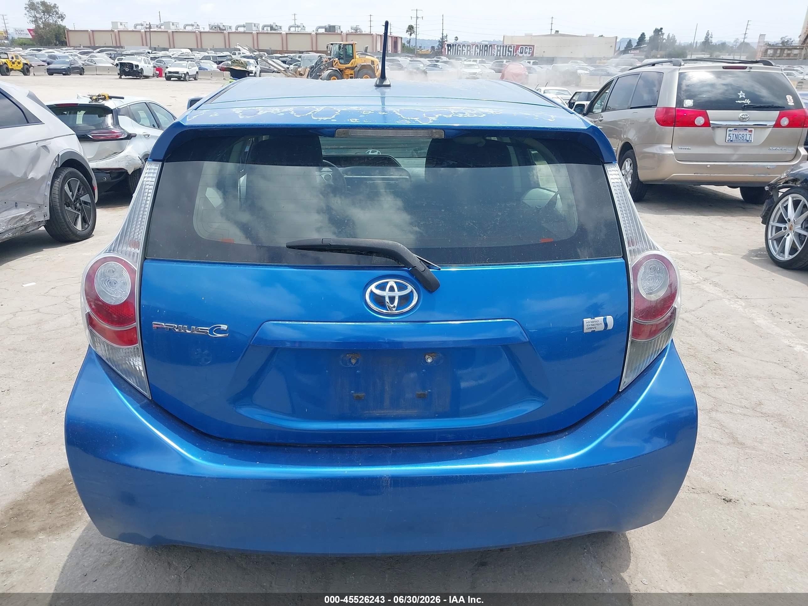 2013 Toyota Prius C Two Blue vin: JTDKDTB35D1555435