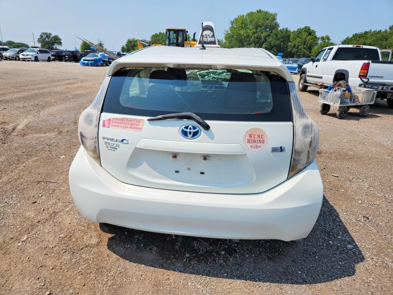 2014 Toyota Prius C Two White vin: JTDKDTB35E1069578