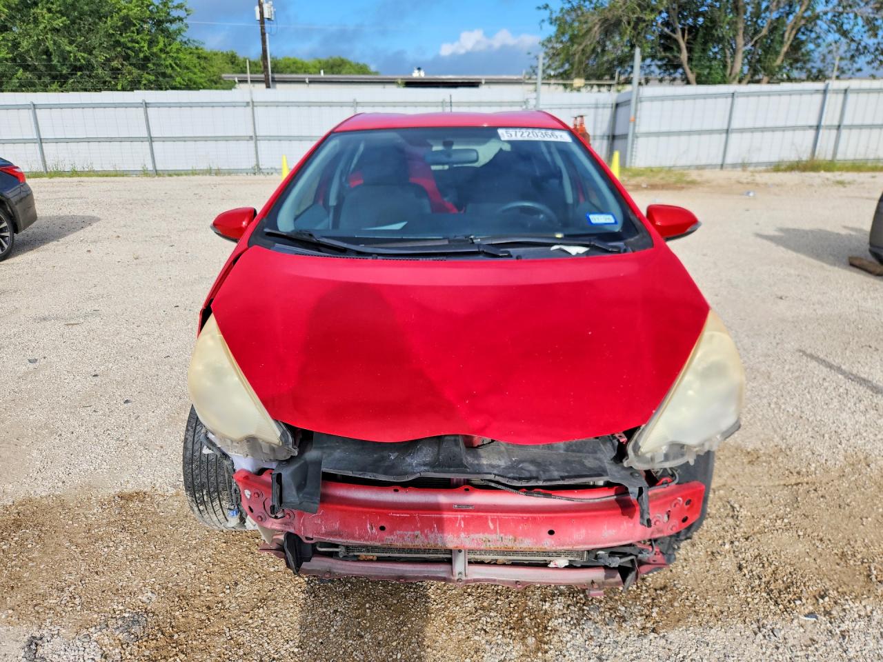 2012 Toyota Prius C Two Red vin: JTDKDTB37C1010643