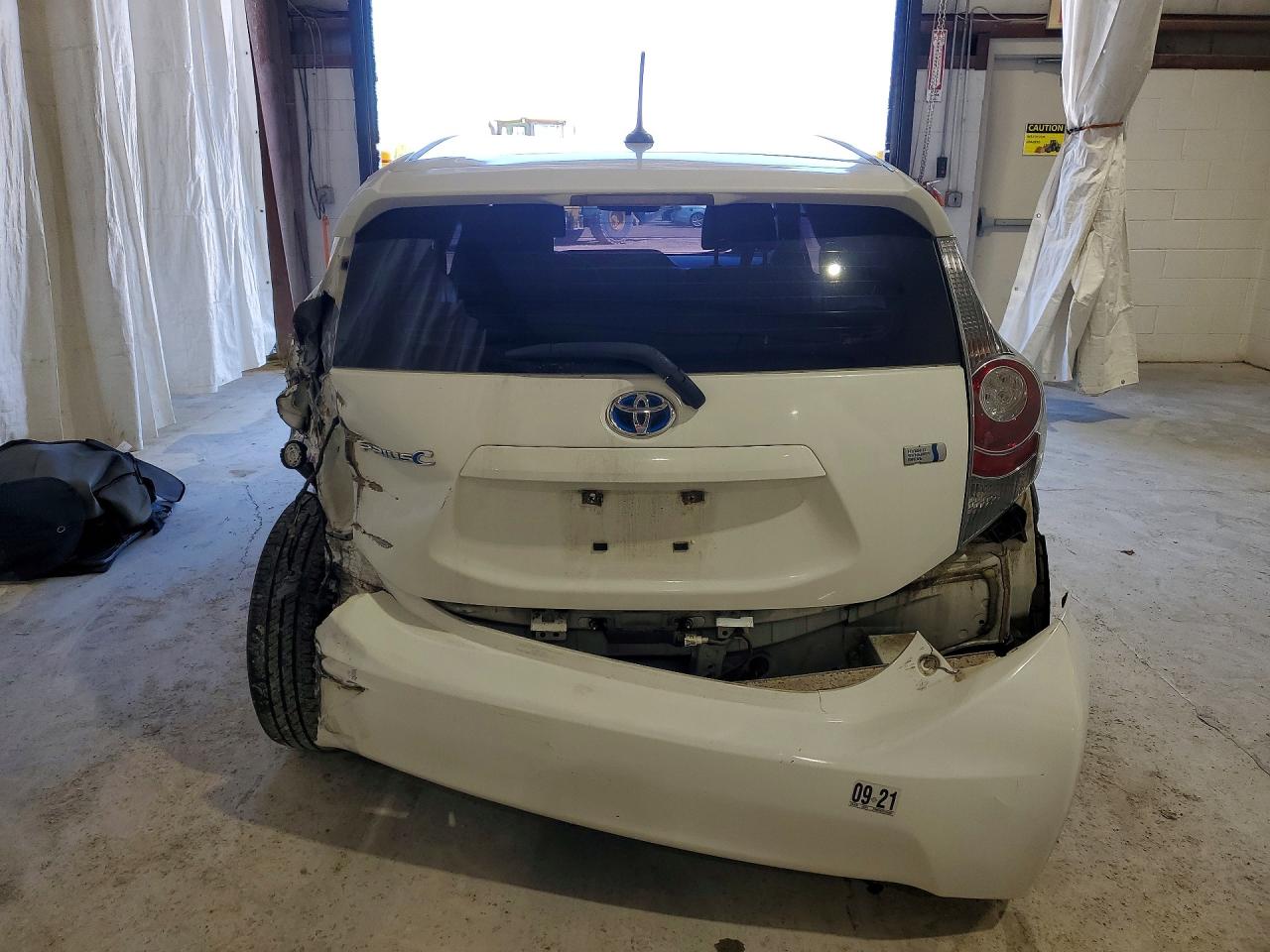2012 Toyota Prius White vin: JTDKDTB37C1010691