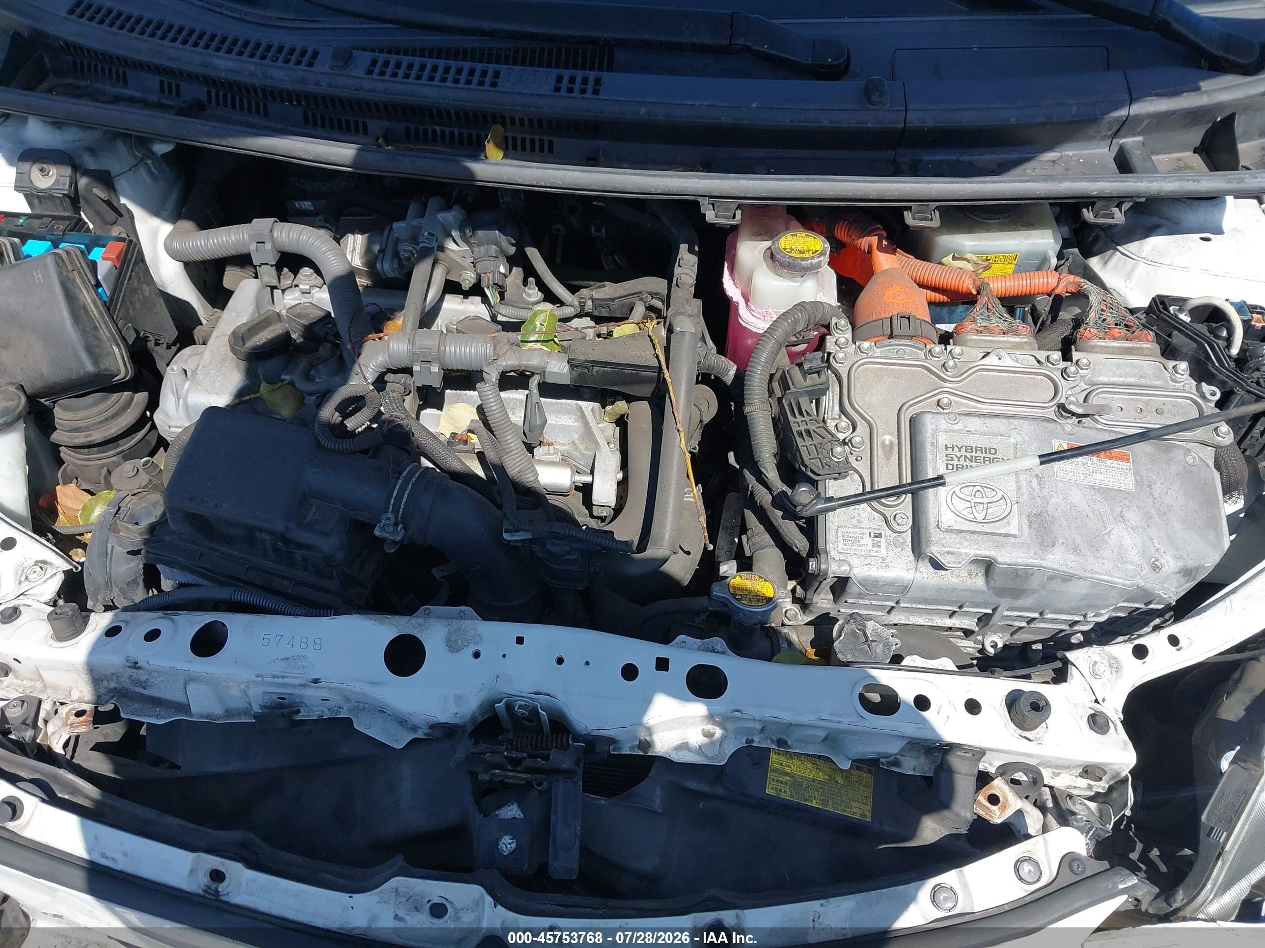 2012 Toyota Prius C Three Белый vin: JTDKDTB37C1509880