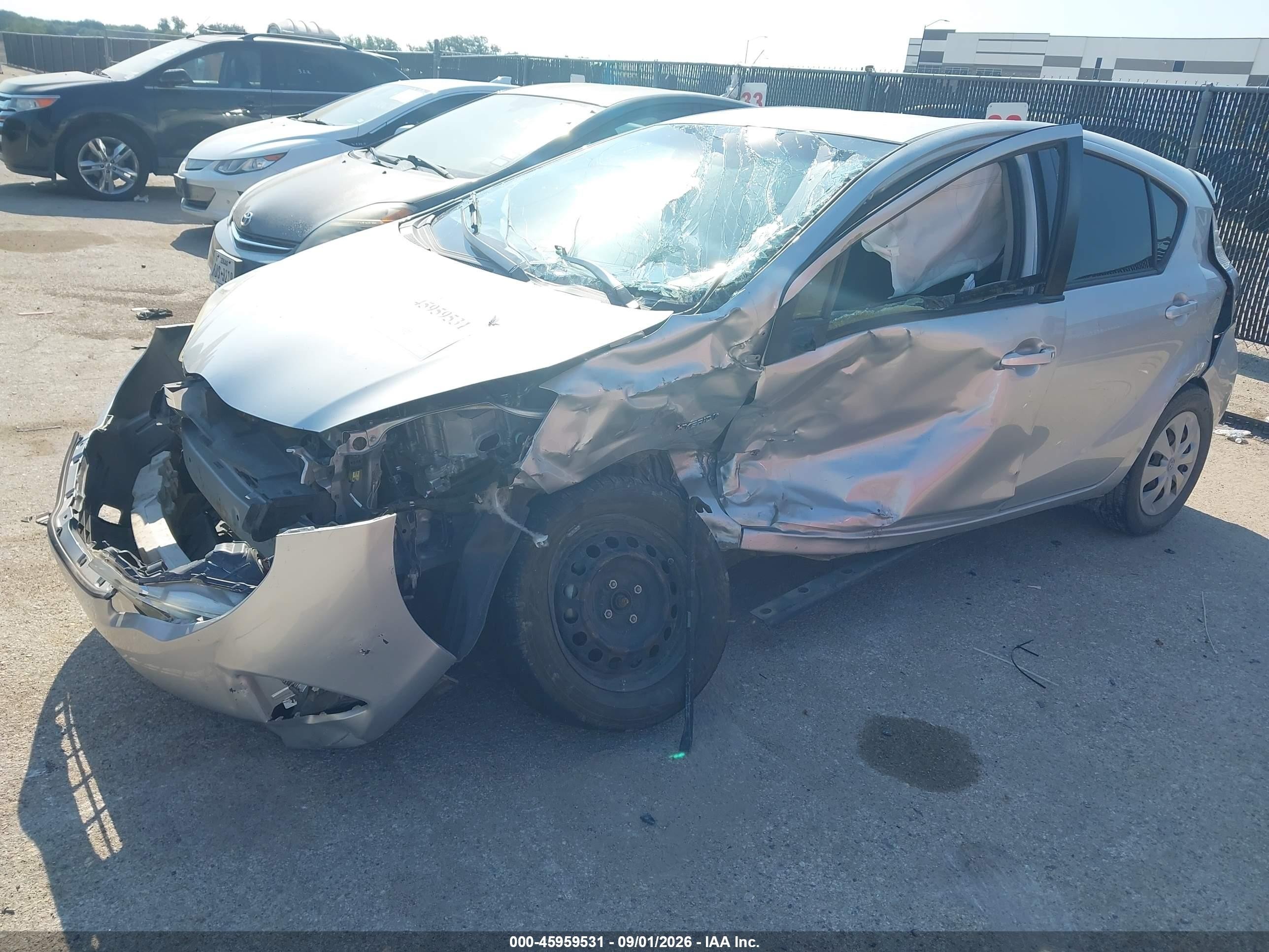 2013 Toyota Prius C Two Silver vin: JTDKDTB37D1554397
