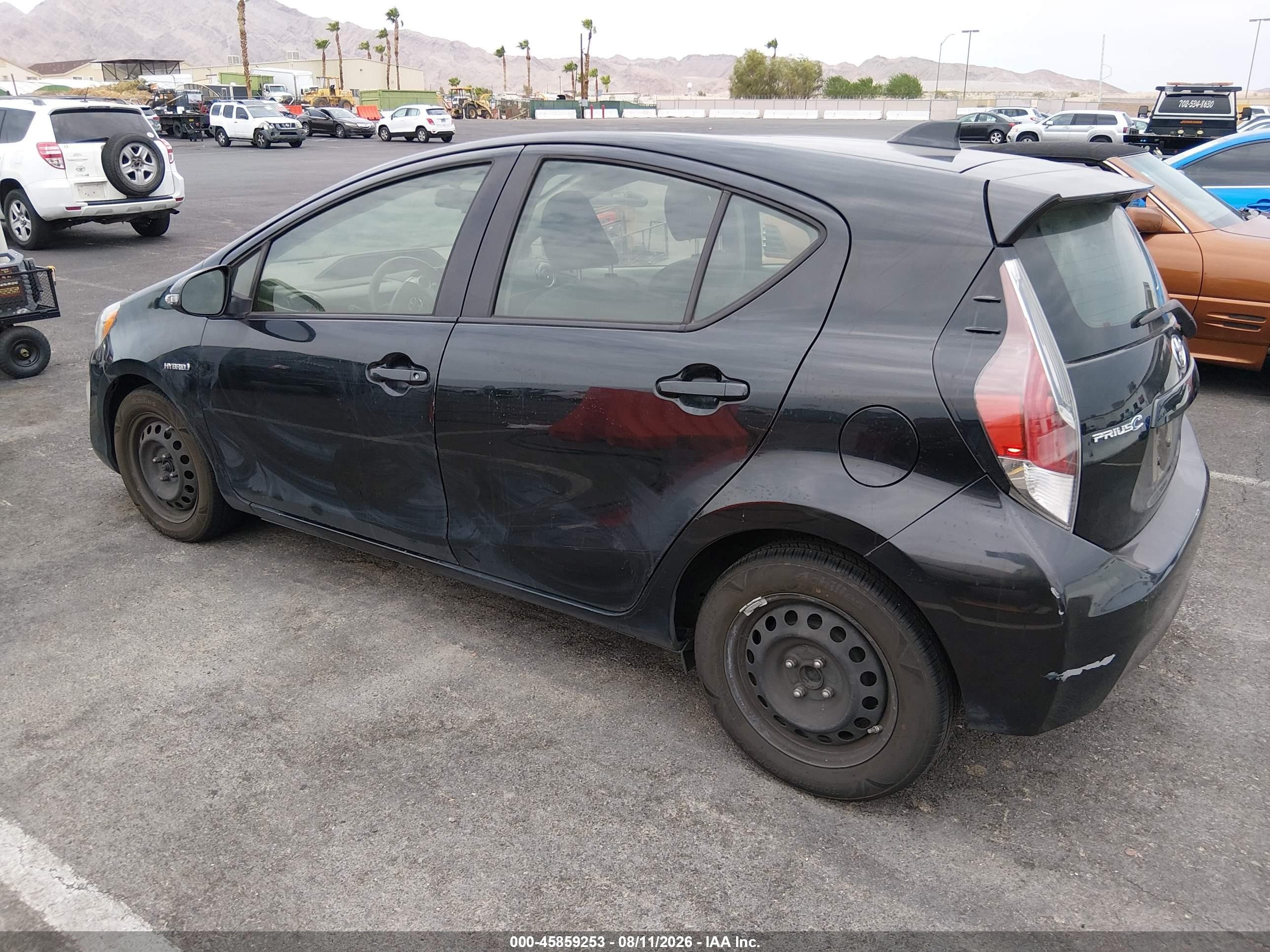 2015 Toyota Prius C Two Black vin: JTDKDTB37F1576936