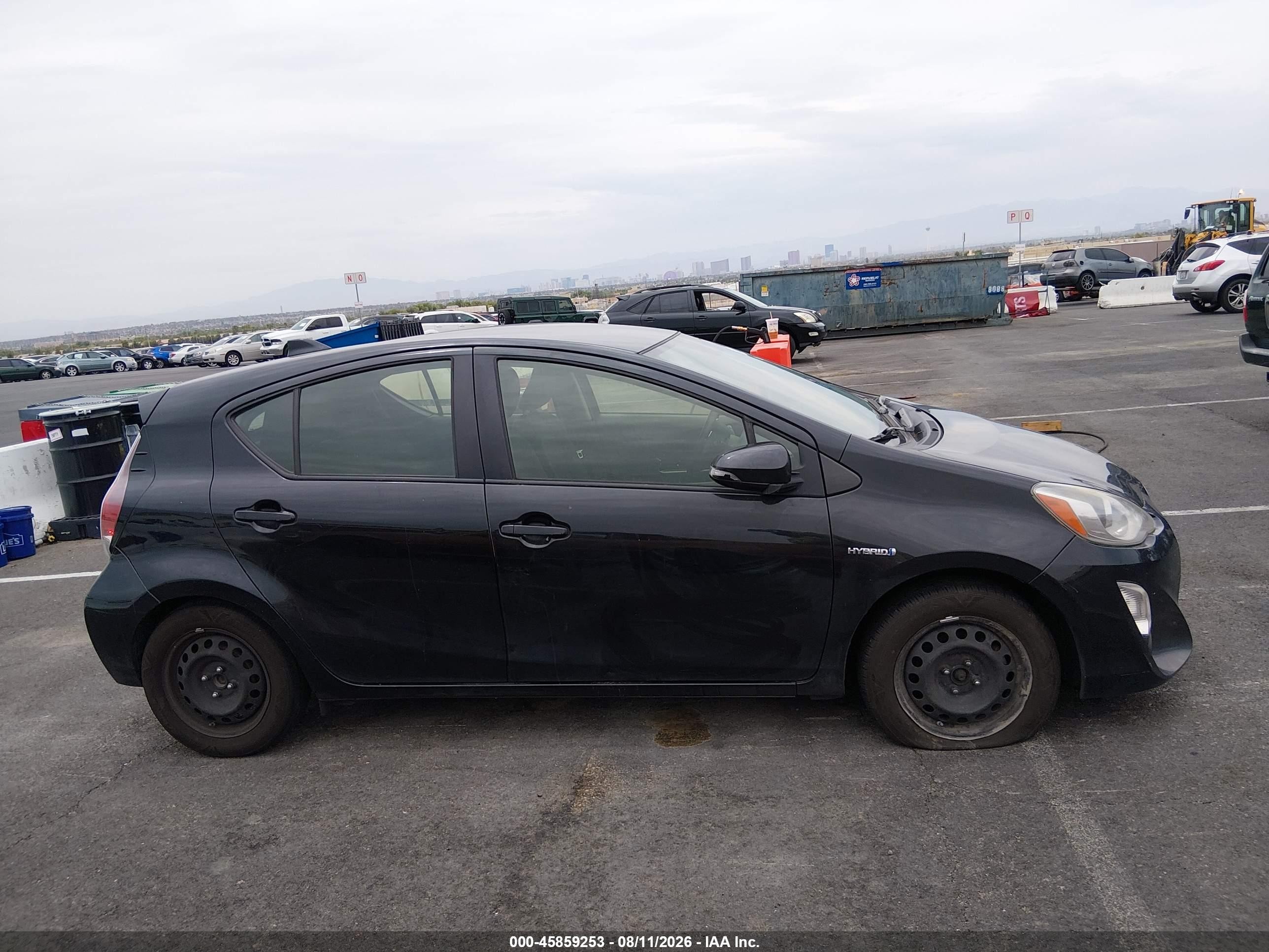 2015 Toyota Prius C Two Black vin: JTDKDTB37F1576936
