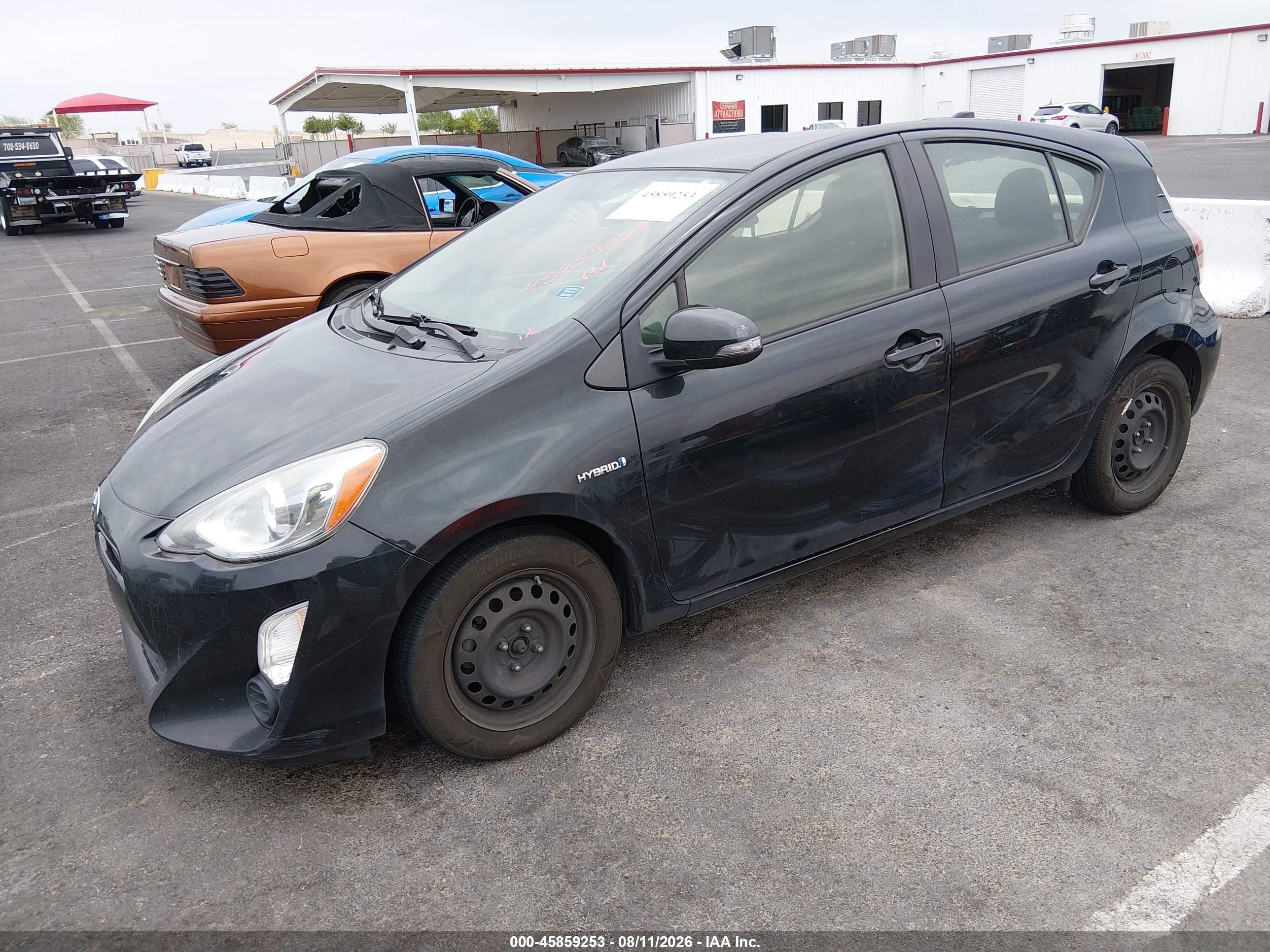 2015 Toyota Prius C Two Black vin: JTDKDTB37F1576936
