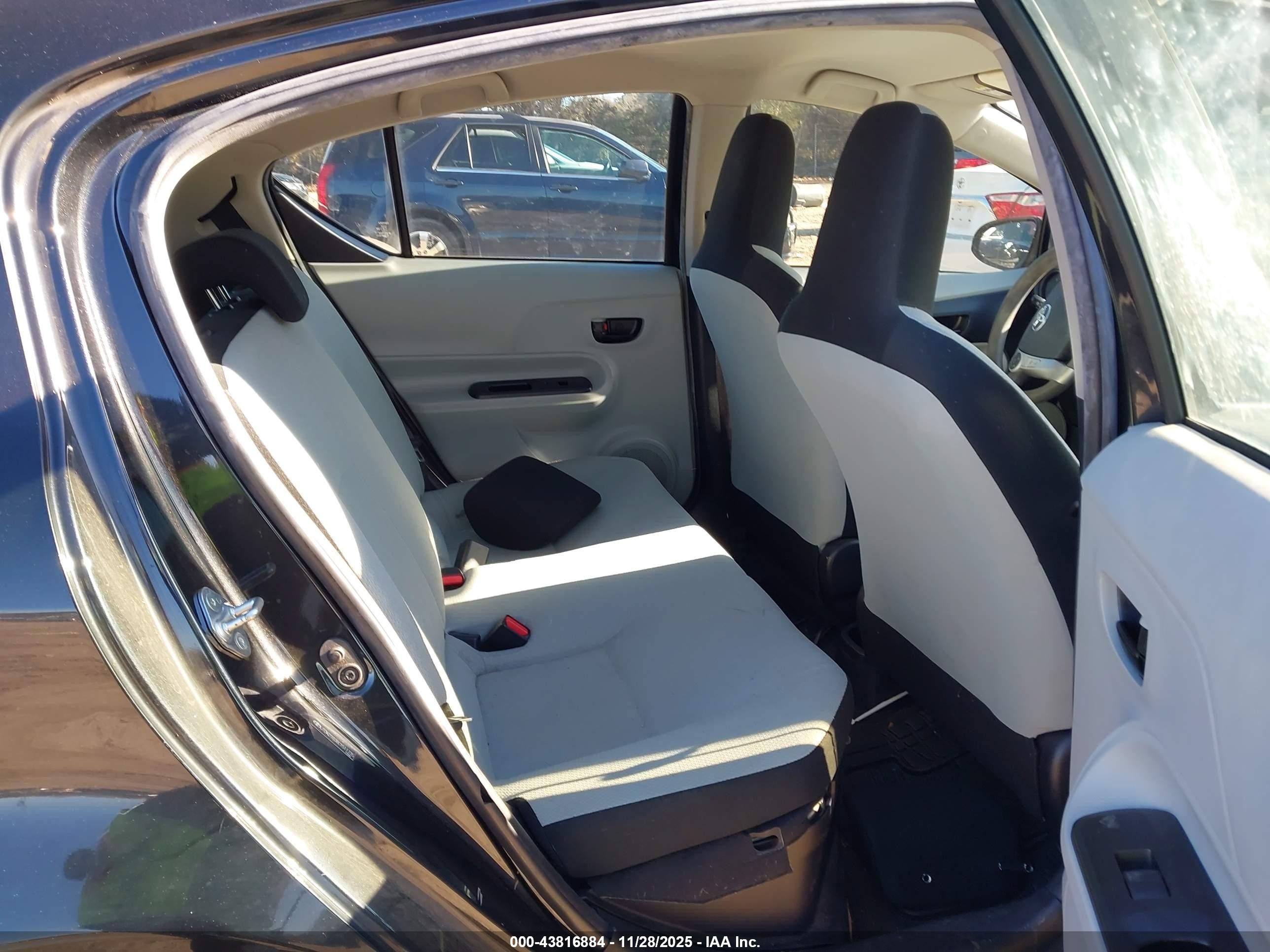 2012 Toyota Prius C One Black vin: JTDKDTB38C1511735