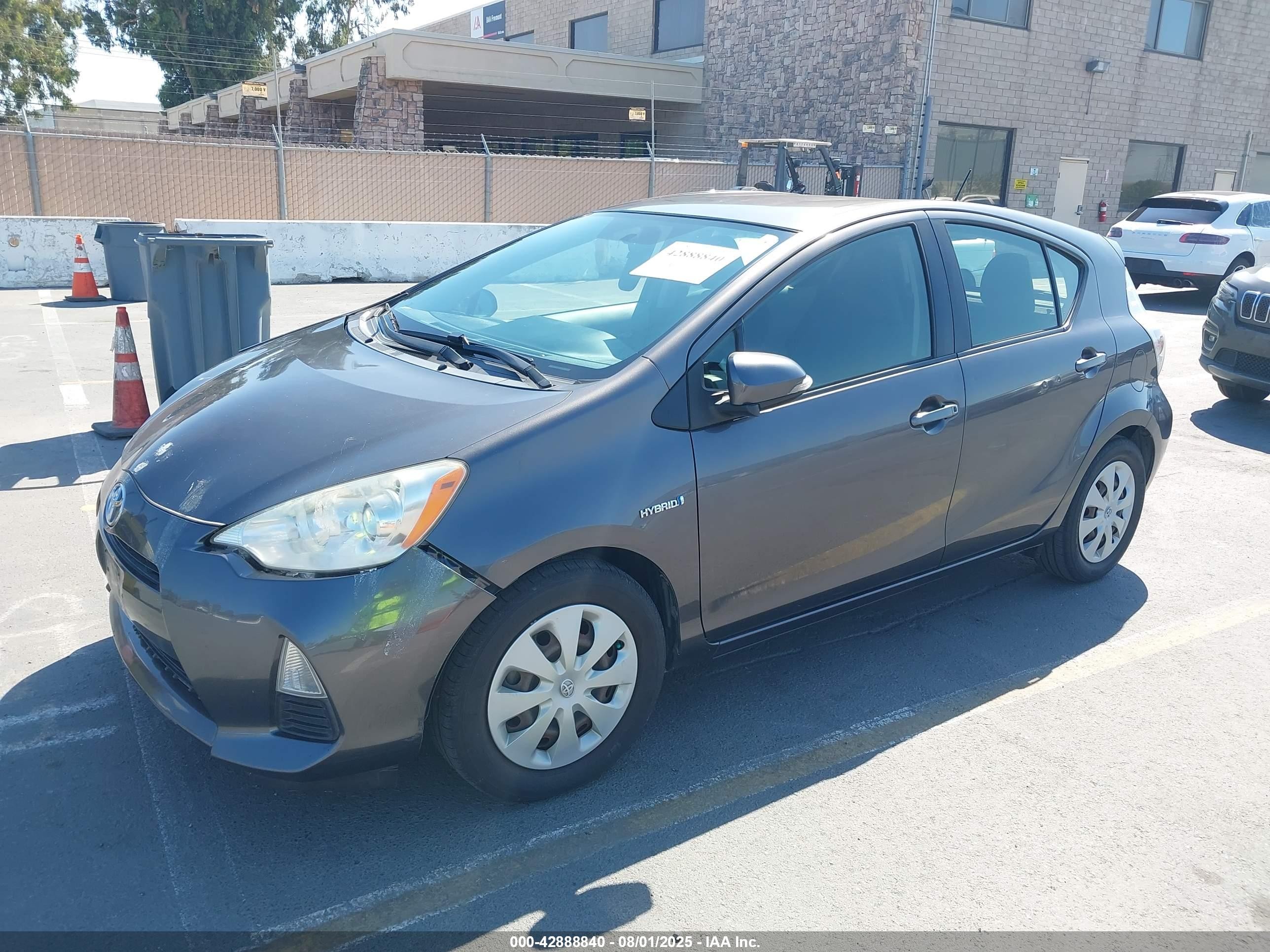 2013 Toyota Prius C Two Gray vin: JTDKDTB38D1552271
