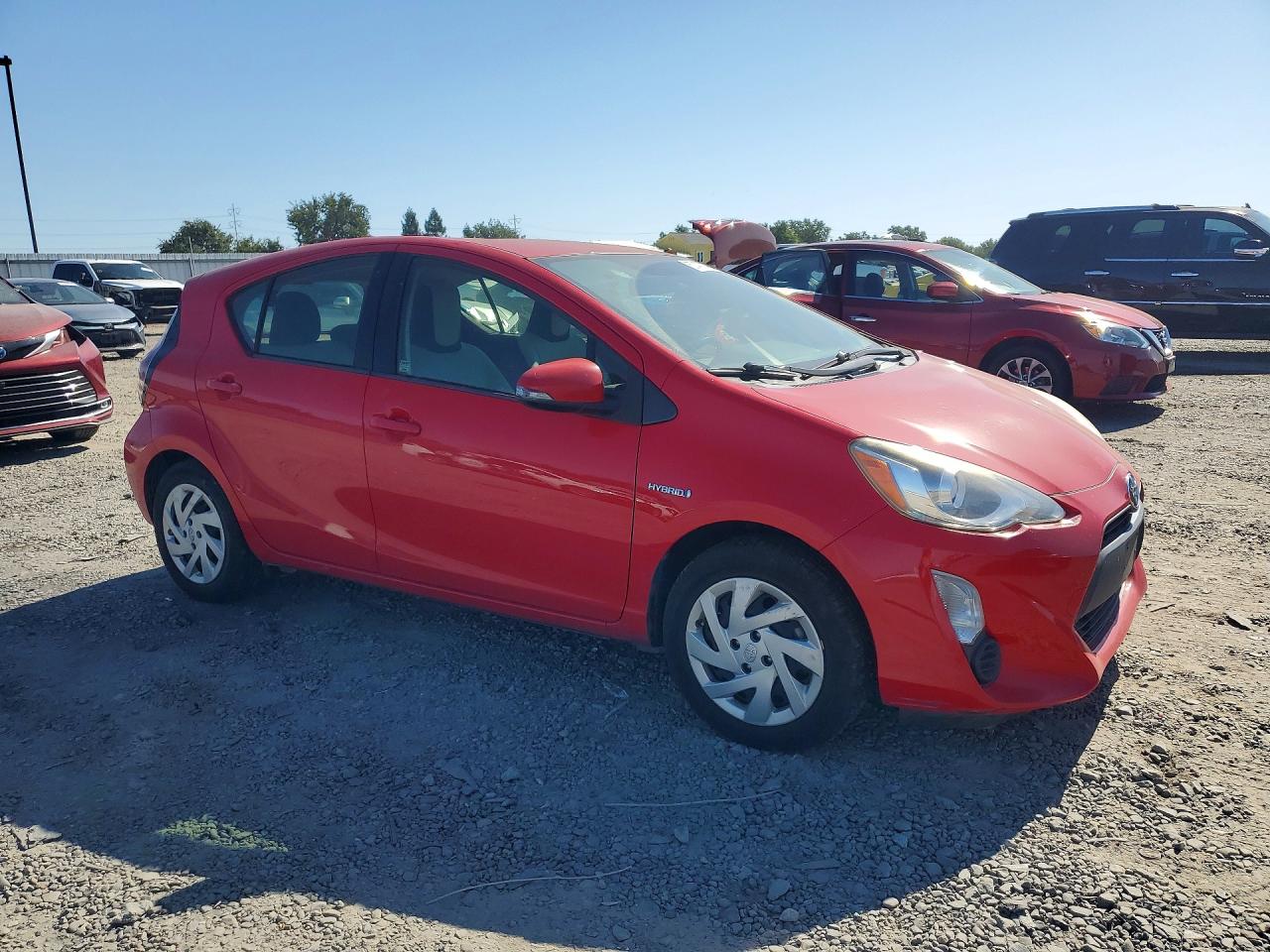 2015 Toyota Prius C One Red vin: JTDKDTB38F1114367