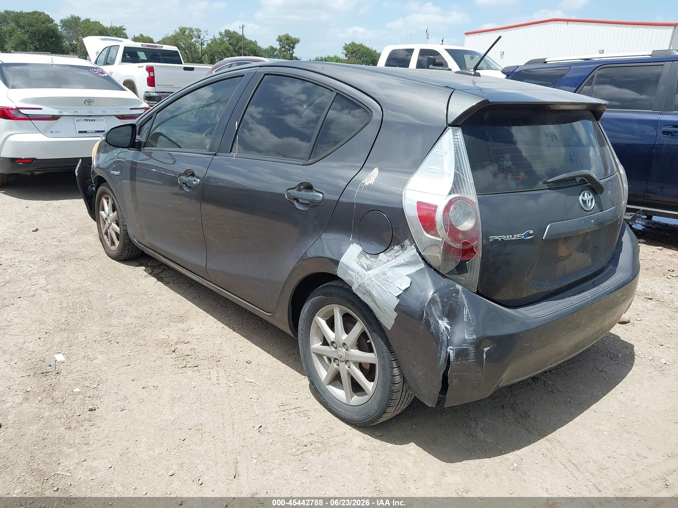 2012 Toyota Prius C Four Серый vin: JTDKDTB39C1512196