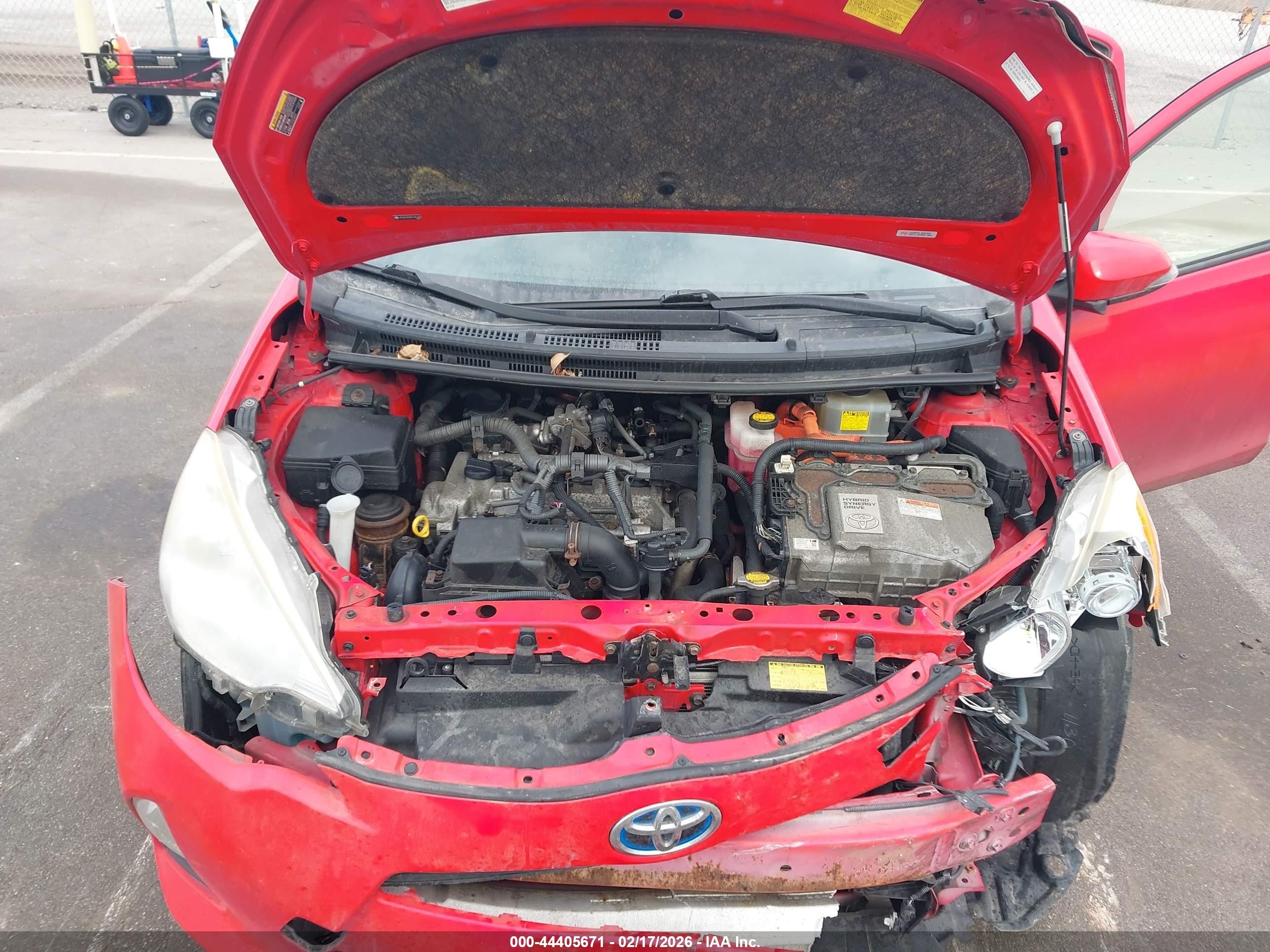 2013 Toyota Prius C Three Red vin: JTDKDTB39D1540436