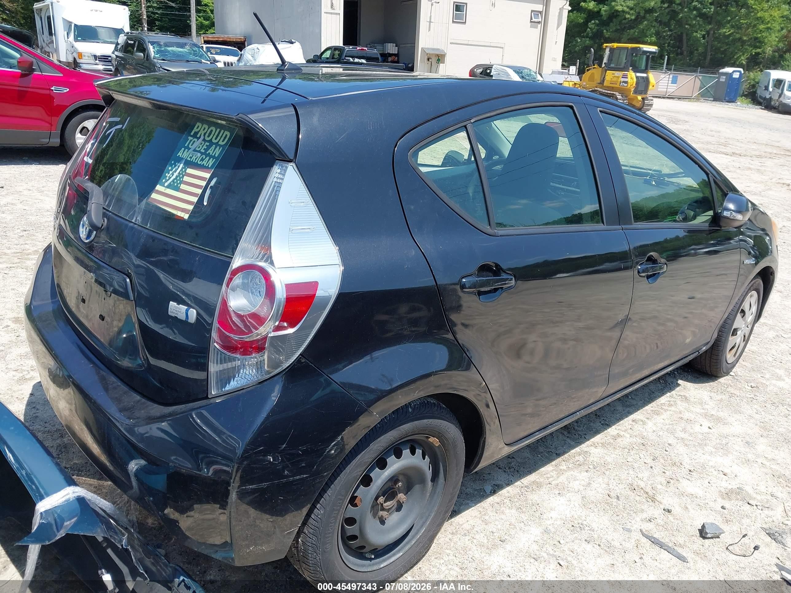 2013 Toyota Prius C One Black vin: JTDKDTB39D1554949