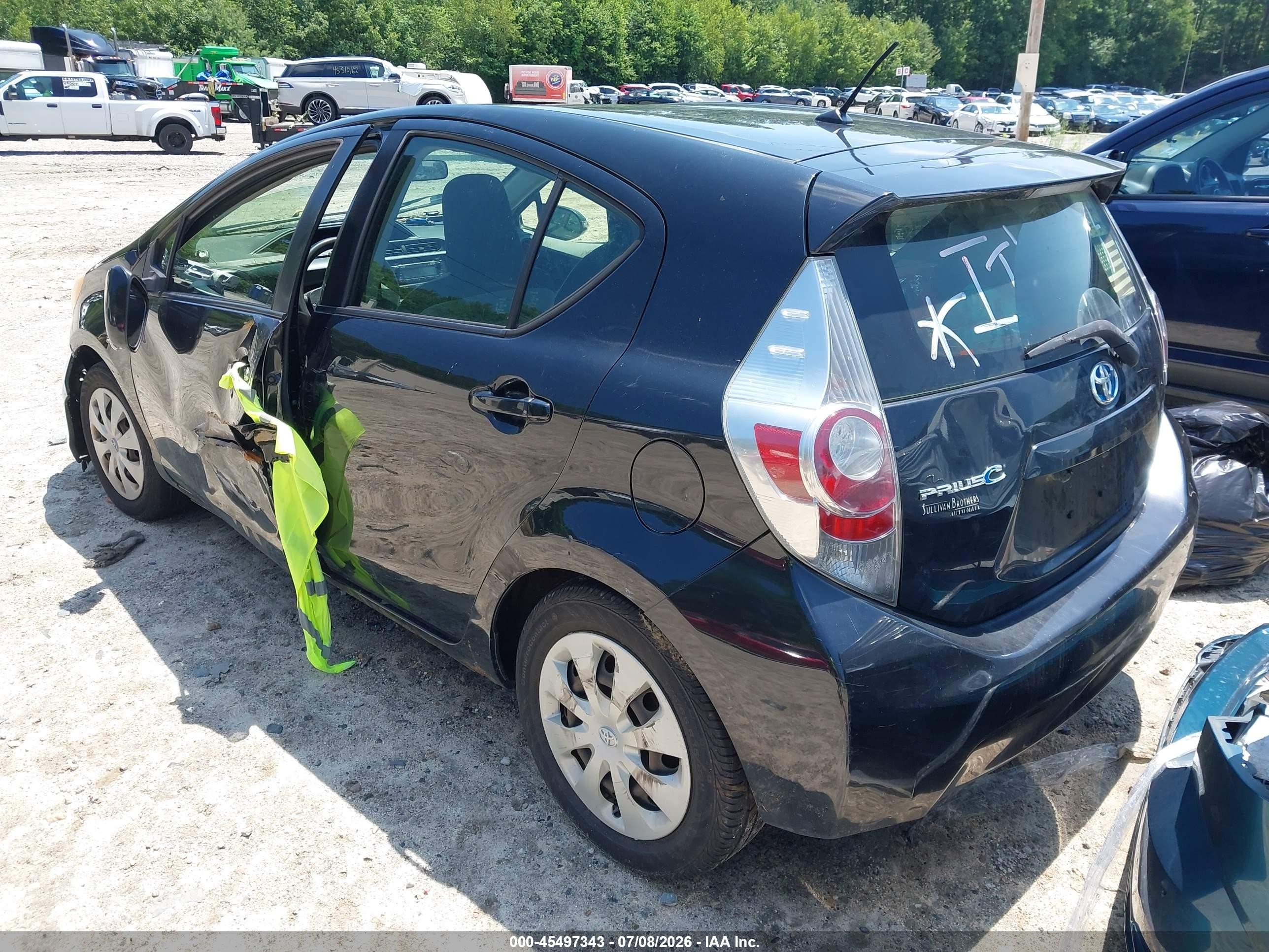 2013 Toyota Prius C One Black vin: JTDKDTB39D1554949