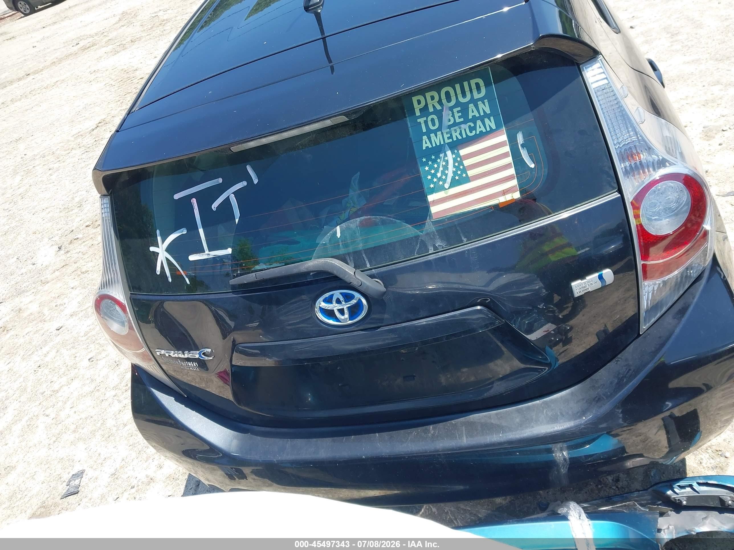 2013 Toyota Prius C One Black vin: JTDKDTB39D1554949