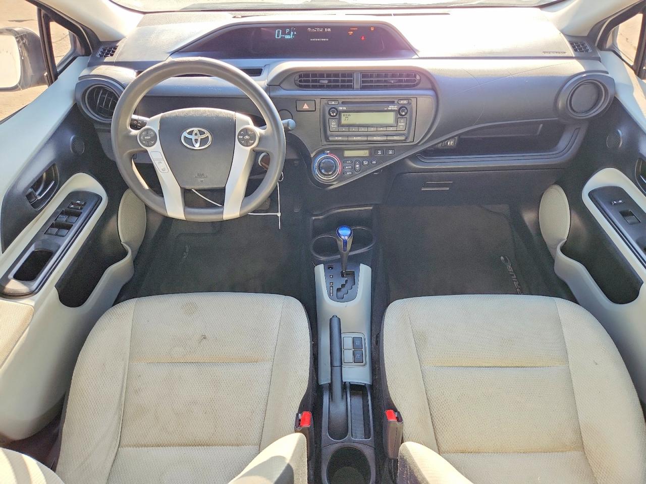 2014 Toyota Prius C One White vin: JTDKDTB39E1082530