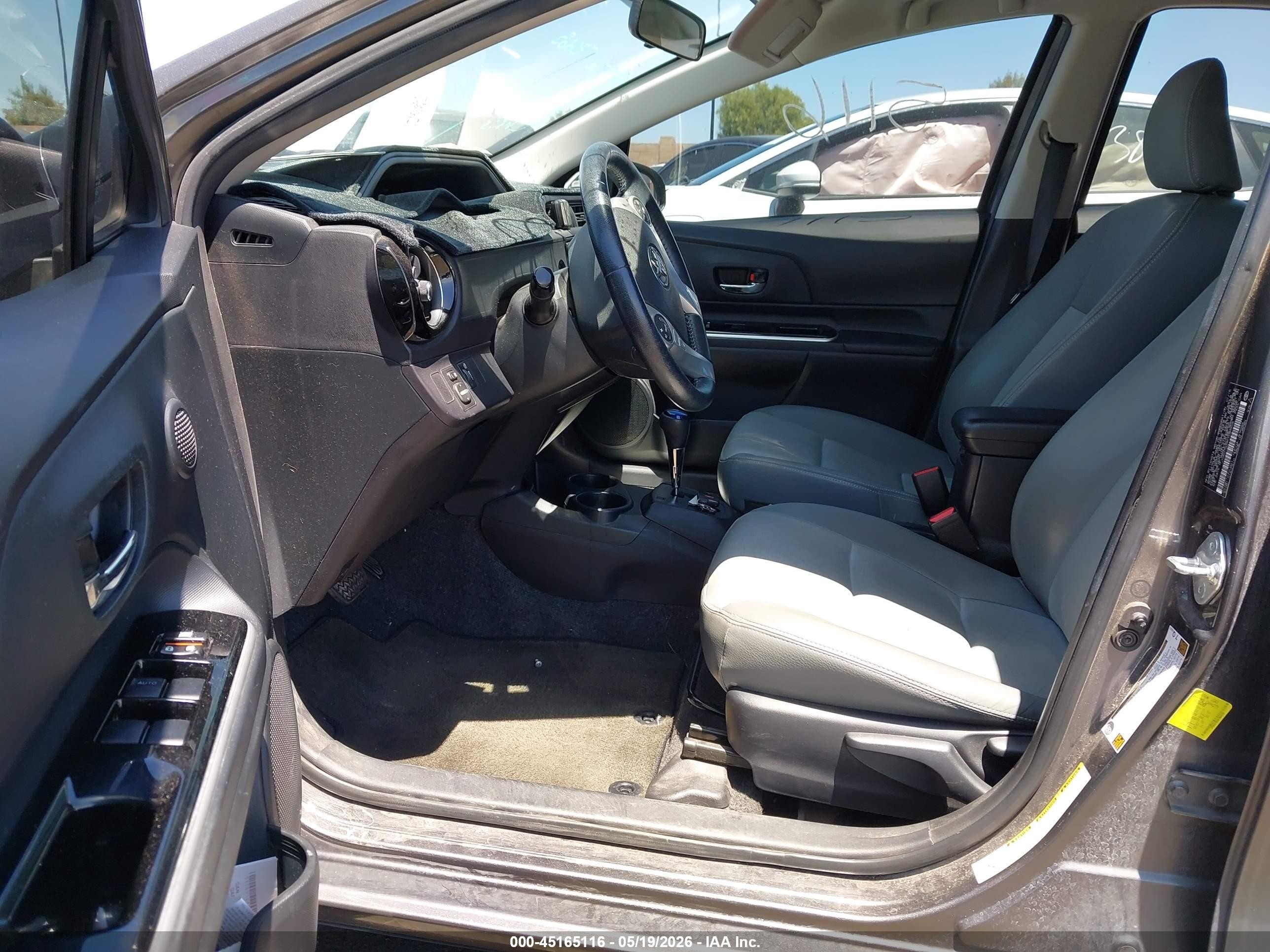 2015 Toyota Prius C Four Gray vin: JTDKDTB39F1089656