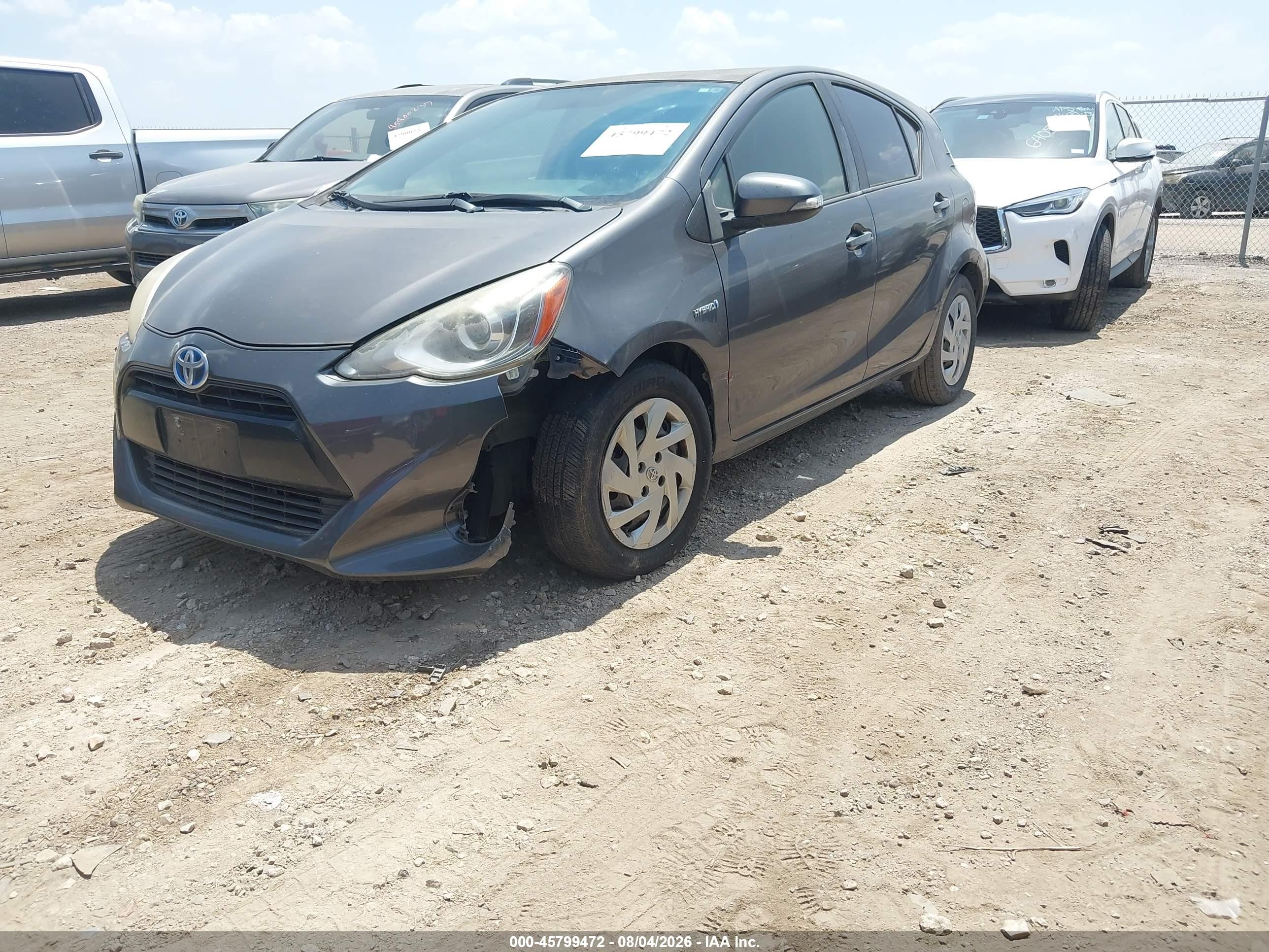 2015 Toyota Prius C Three Gray vin: JTDKDTB39F1107136