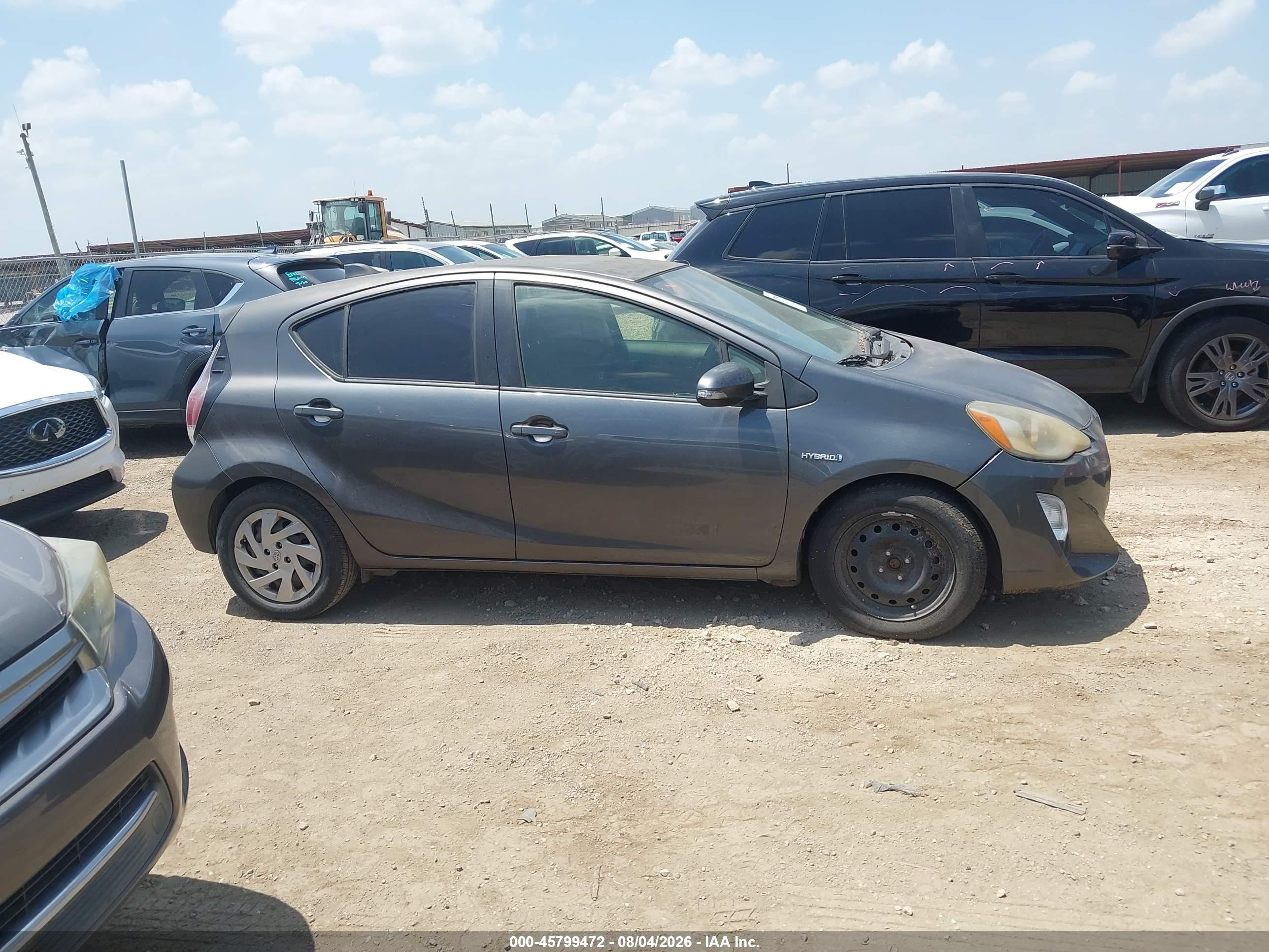 2015 Toyota Prius C Three Gray vin: JTDKDTB39F1107136