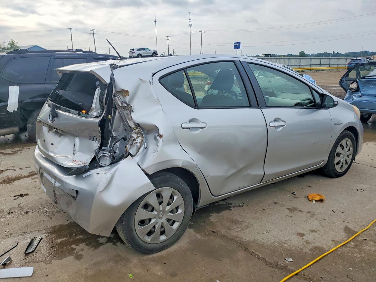 2012 Toyota Prius C Two Silver vin: JTDKDTB3XC1509064